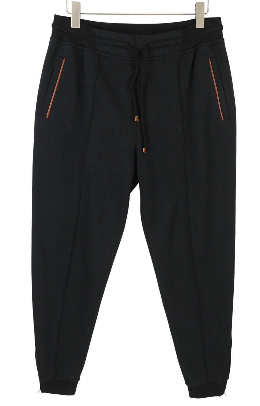 Brunello Cucinelli M Black Drawstrings Waist Pockets Sweatpants 87047 Size US 32 / EU 48 - 2 Thumbnail