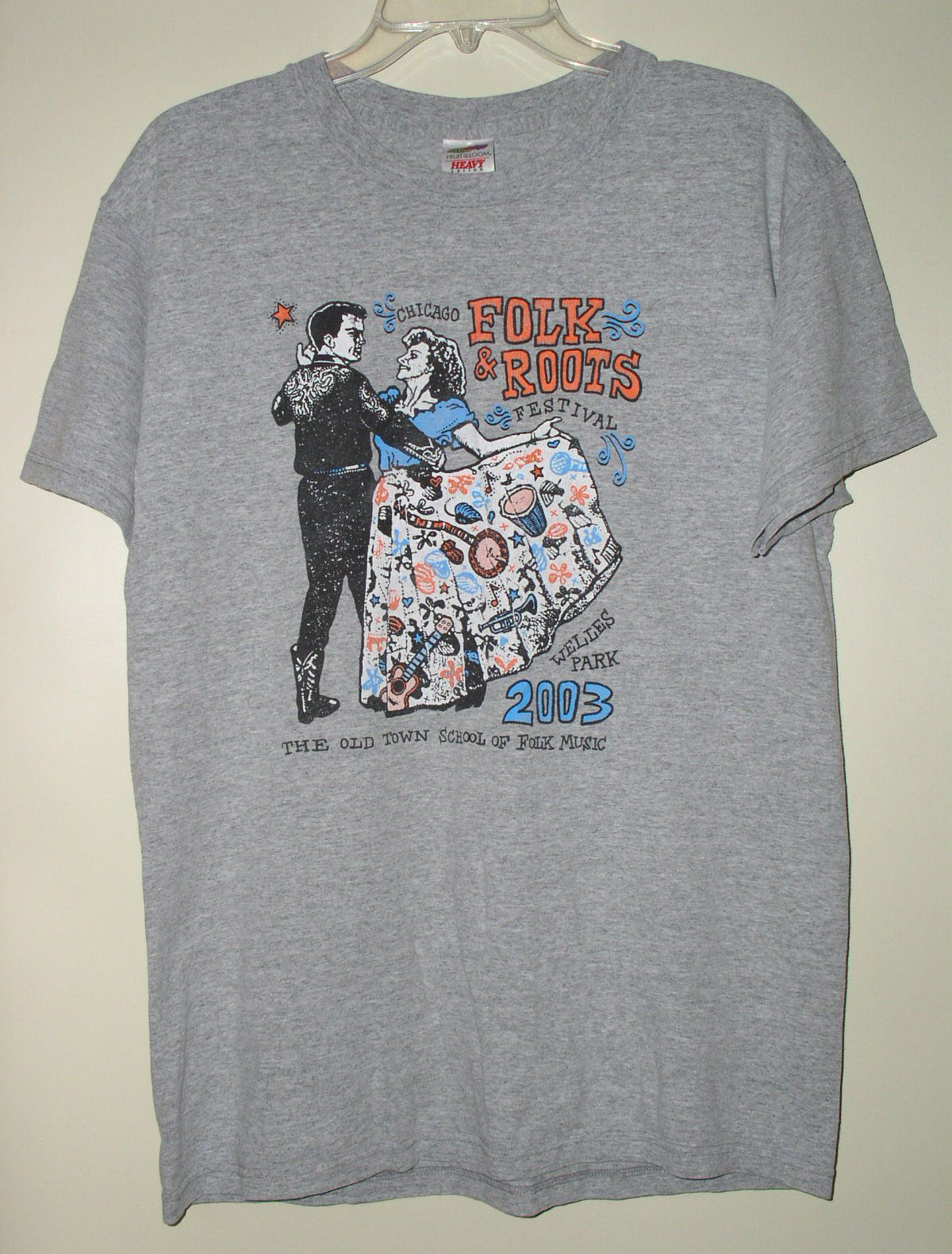 Folk Camper Van Beethoven Chicago Folk Roots Festival Shirt 2003 Size US L / EU 52-54 / 3 - 1 Thumbnail