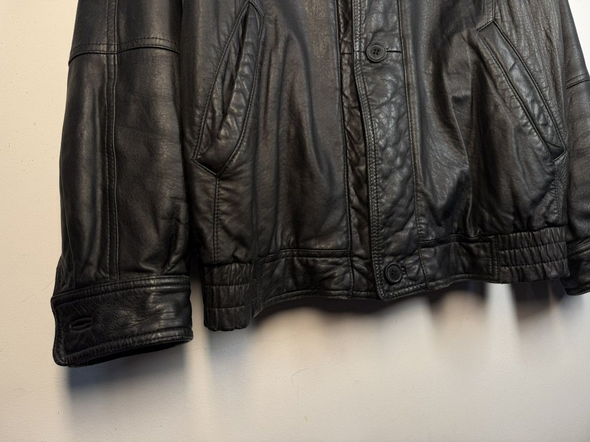 Yves Saint Laurent 90s YSL Leather Jacket Black Soft Vintage Rare Bomber Size US M / EU 48-50 / 2 - 19 Thumbnail