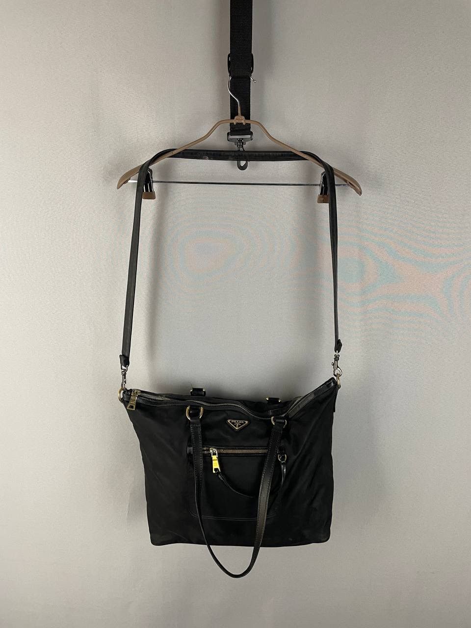 Prada Prada Nylon Black Bag Size ONE SIZE - 9 Thumbnail