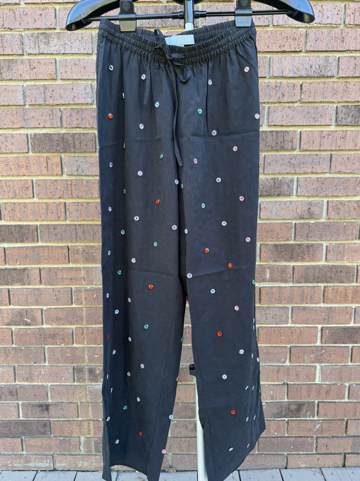 Hill House Hill House Home Jewel Jammie Pants Black Size XS Pajama Size 25" / US 0 / IT 36 - 1 Thumbnail
