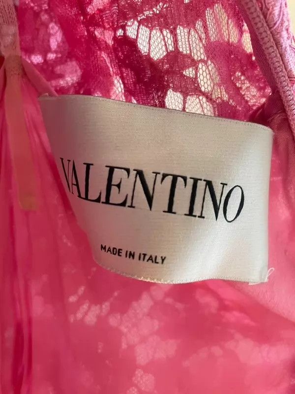 Valentino Valentino Rose red lace dress Size S / US 4 / IT 40 - 3 Thumbnail