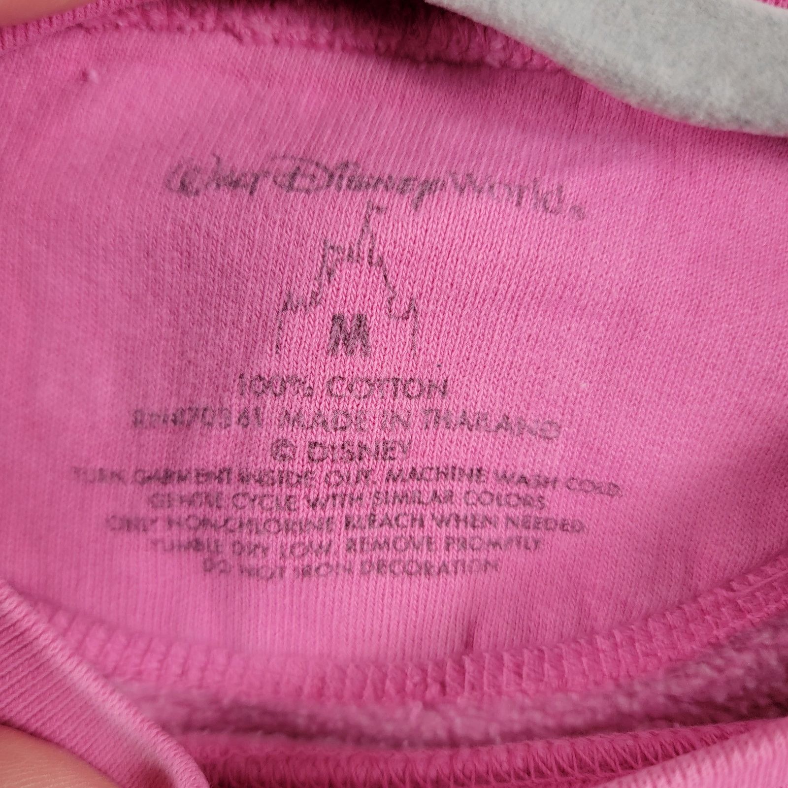 Disney Minnie Mouse Disney Pink Pullover Sweatshirt Sz M (274) Size M / US 6-8 / IT 42-44 - 4 Thumbnail