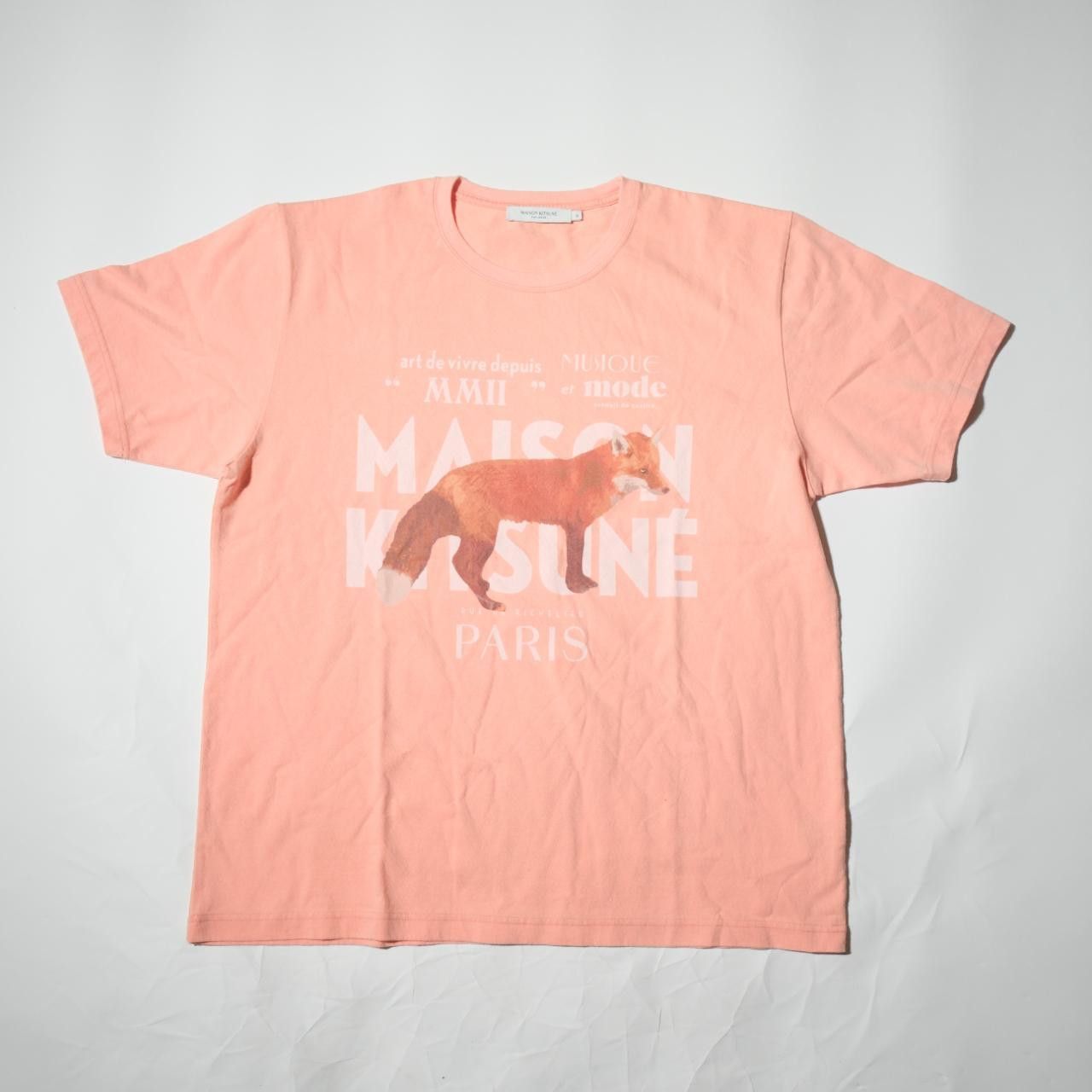 Maison Kitsune Maison Kitsune JP Exclusive Fox T-Shirt KMM32770-P618 Size US XL / EU 56 / 4 - 1 Thumbnail