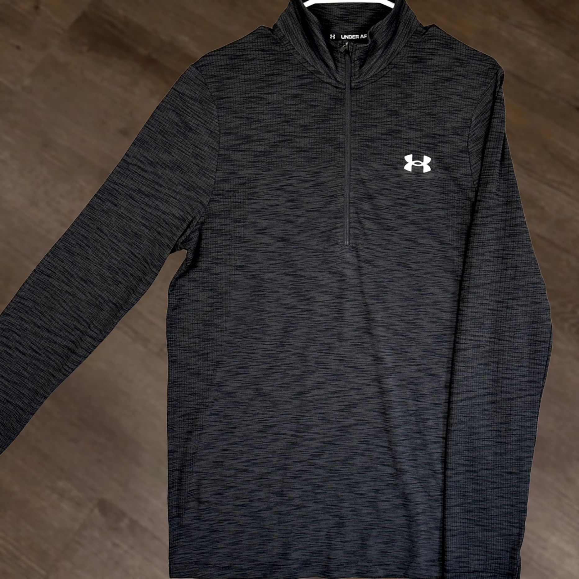 Under Armour Under Armour Shirt Men Medium Black Heather 1/4 Zip Pullover Athletic Fitted Size US M / EU 48-50 / 2 - 1 Thumbnail