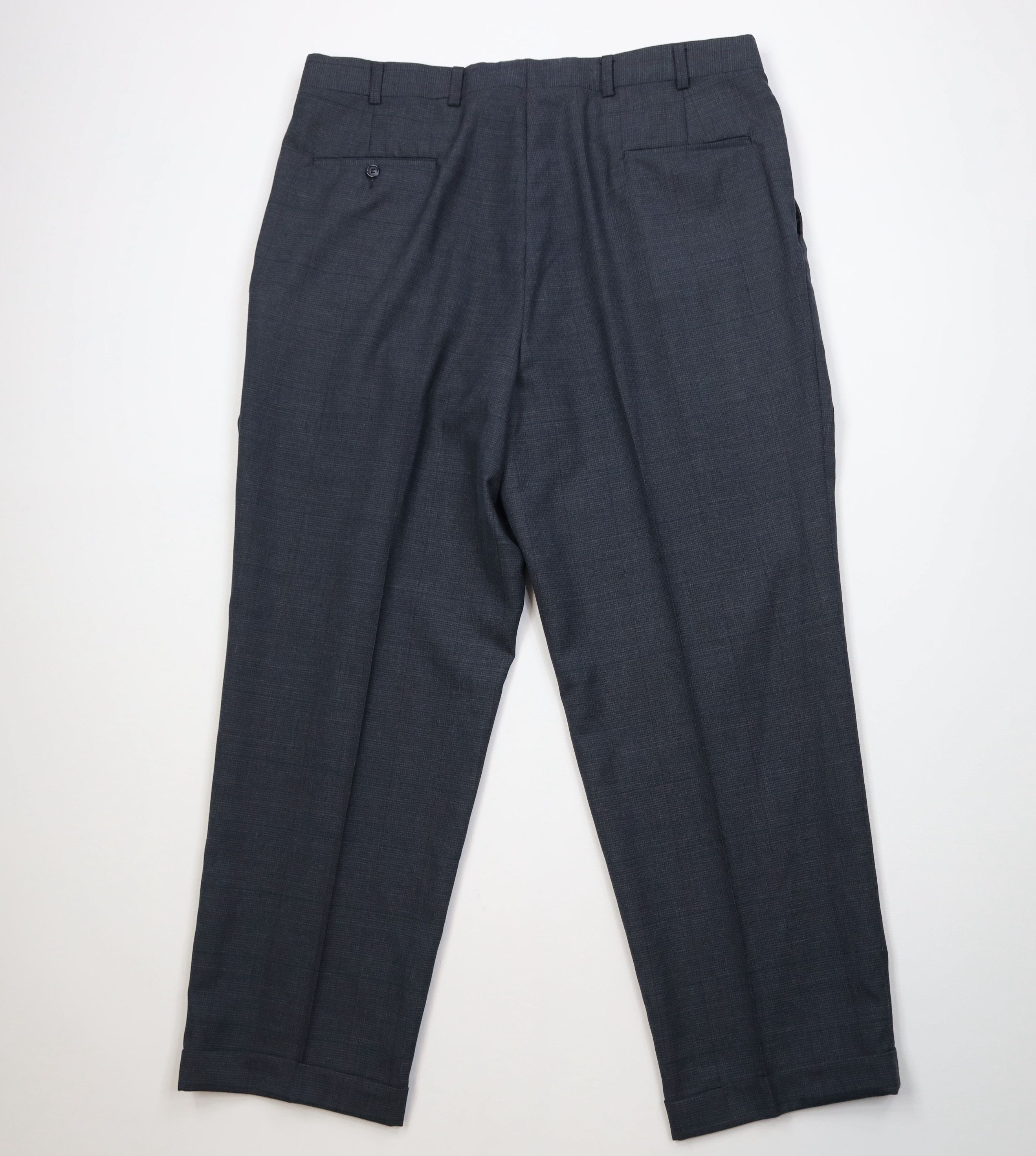 Vintage Vintage 70s Knit Wide Leg Chino Pants Houndstooth Plaid USA Size US 38 / EU 54 - 11 Thumbnail
