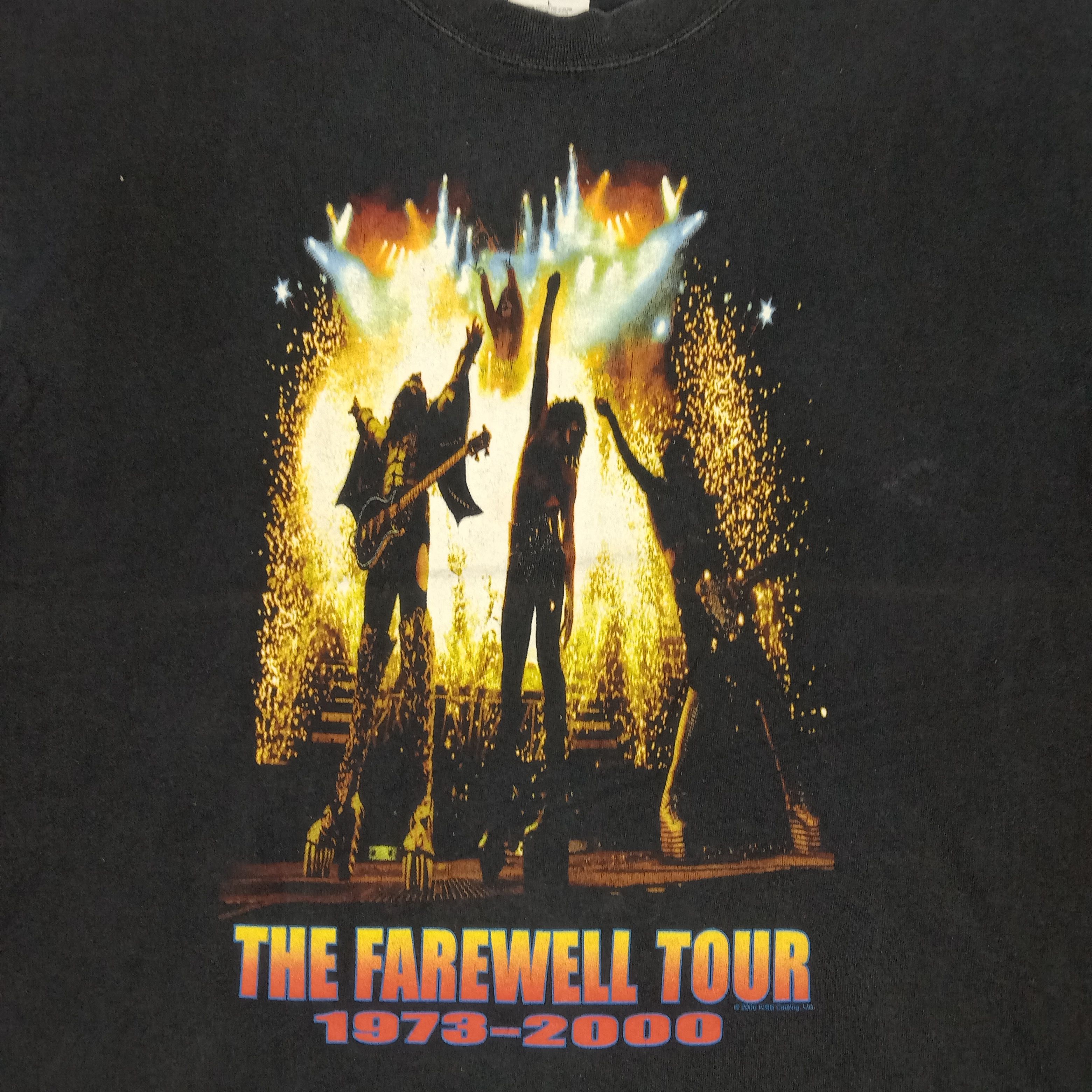Band Tees × KISS × Vintage Kiss Rock Band Music The Farewell Tour Vintage Tshirt Size US L / EU 52-54 / 3 - 2 Thumbnail