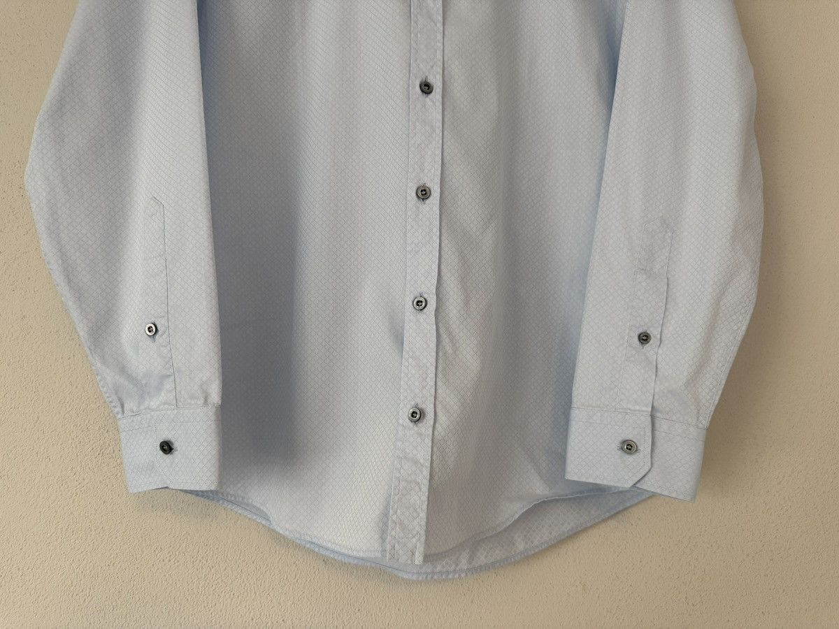 Gucci Light Blue Shirt with Micro Diamond Pattern Size US M / EU 48-50 / 2 - 5 Thumbnail