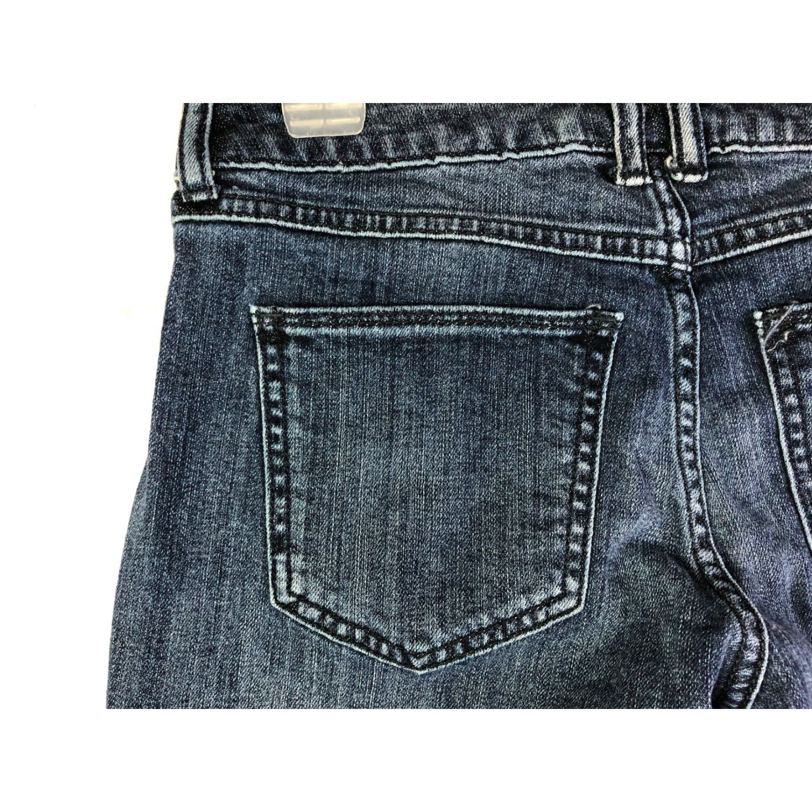 Vintage ELLE Paris Blue Jean Shorts Womens Size 2 29" Waist Measured Bottoms Regular Denim Cotton Black? No, Blue Size 29" - 7 Thumbnail