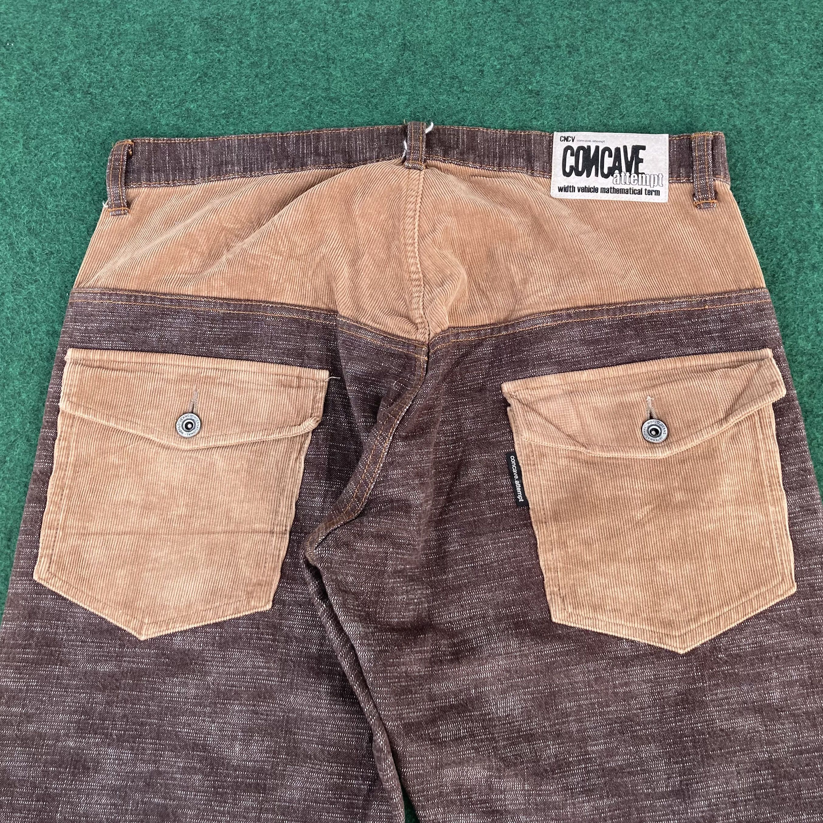Japanese Brand Vtg Cav Concave Attempt Empt Japan Denim Trouser Jeans Size US 33 - 9 Thumbnail