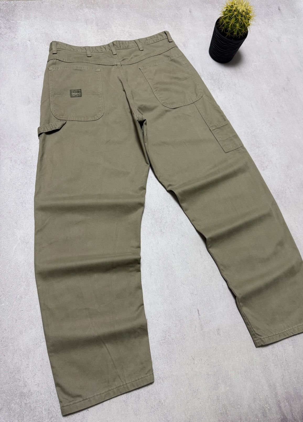 Vintage × Wrangler Vintage Wrangler Pants Carpenter Baggy Straight Y2K 90s Size US 34 / EU 50 - 3 Thumbnail