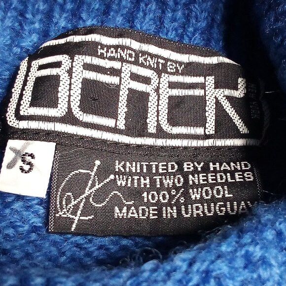 Other Vintage Berek Snowman Sled Winter Wool Turtleneck Sweater Size S / US 4 / IT 40 - 3 Thumbnail