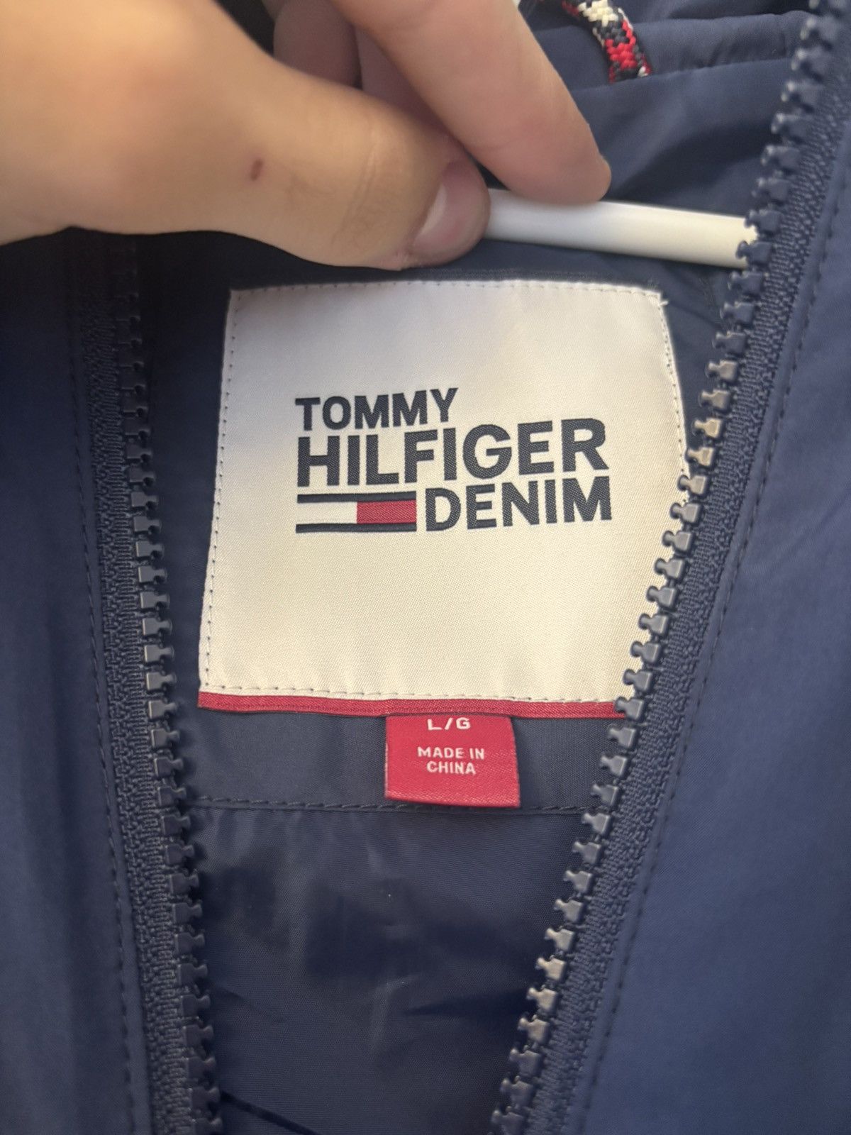 Tommy Hilfiger Tommy Hilfiger Denim 1/4 Zippered Windbreaker Mens Size US L / EU 52-54 / 3 - 3 Thumbnail