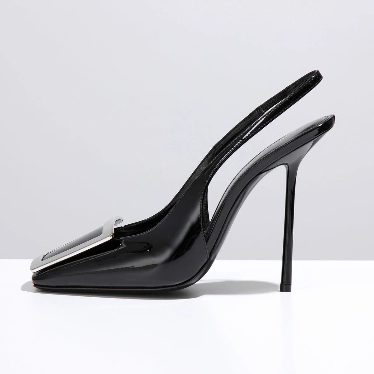 Saint Laurent Paris o1bcso1str1124 Maxine Slingback Pumps in Black Size US 7.5 / IT 37.5 - 2 Thumbnail