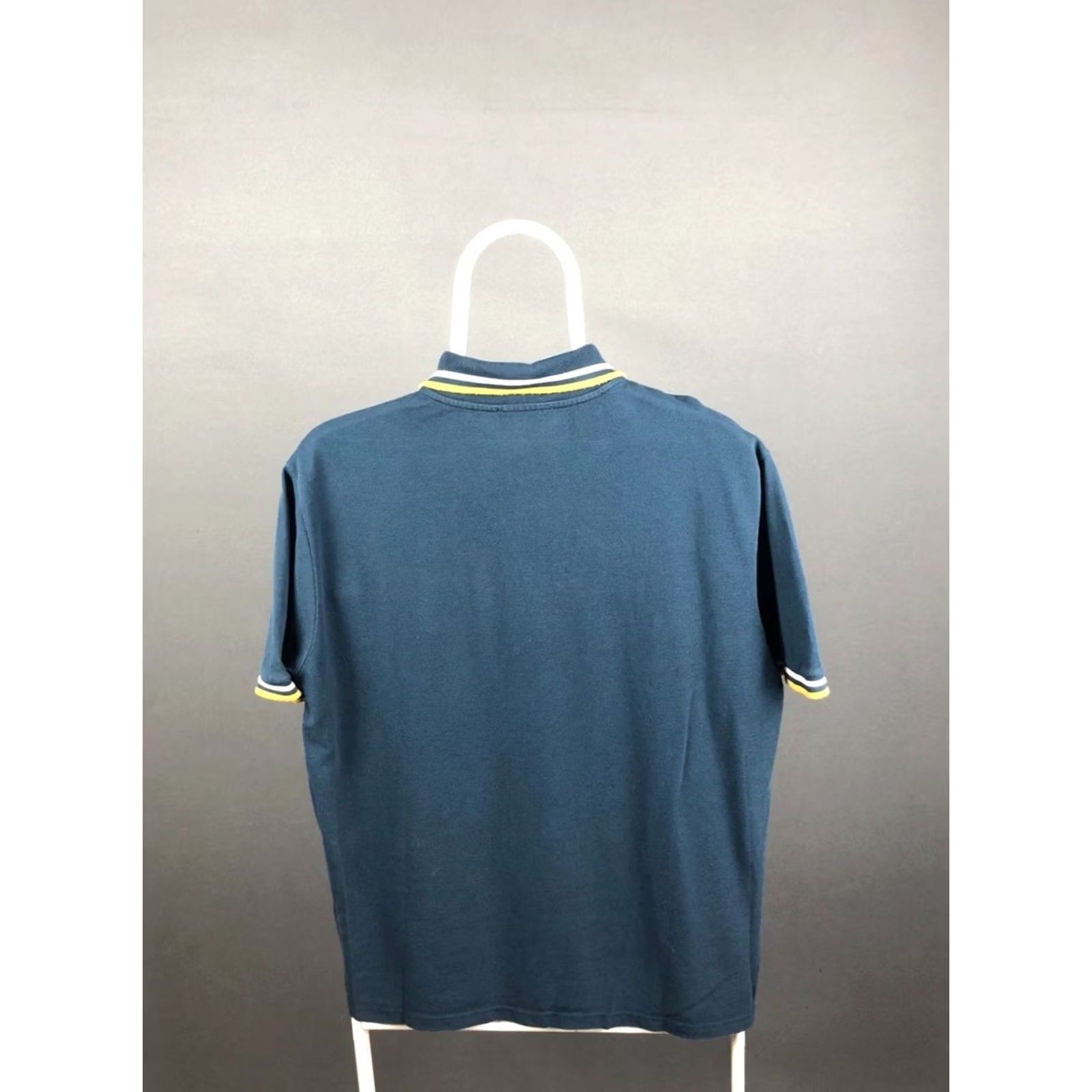 Etro ETRO Polo Shirt Men S Dark Blue Cotton Jersey Solid Embroidered Logo Short Sleeve Collared Button Classic Regular Size Size US S / EU 44-46 / 1 - 2 Thumbnail