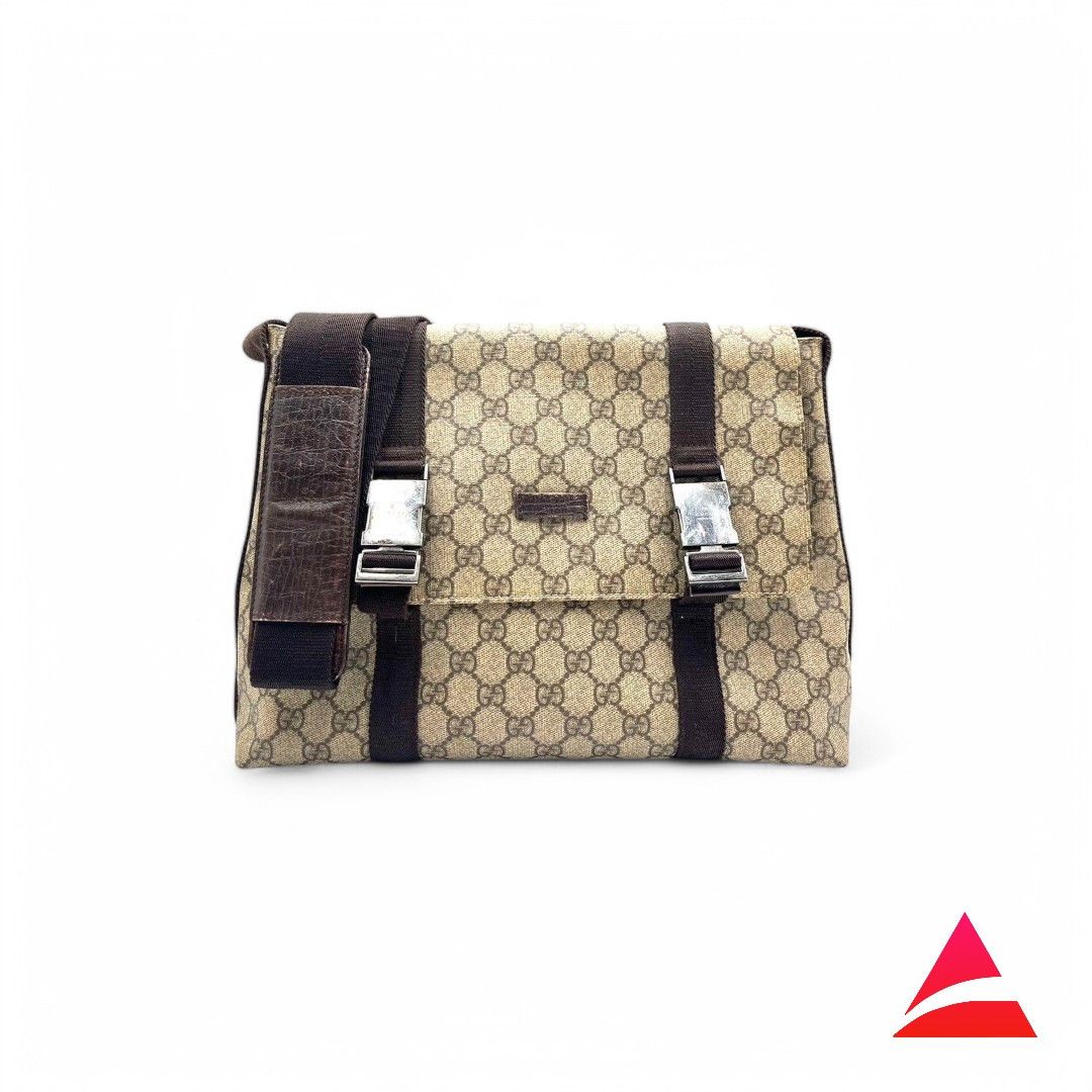 Gucci Gucci - Shoulder Bag GG Monogram Beige Leather Canvas Size ONE SIZE - 1 Thumbnail