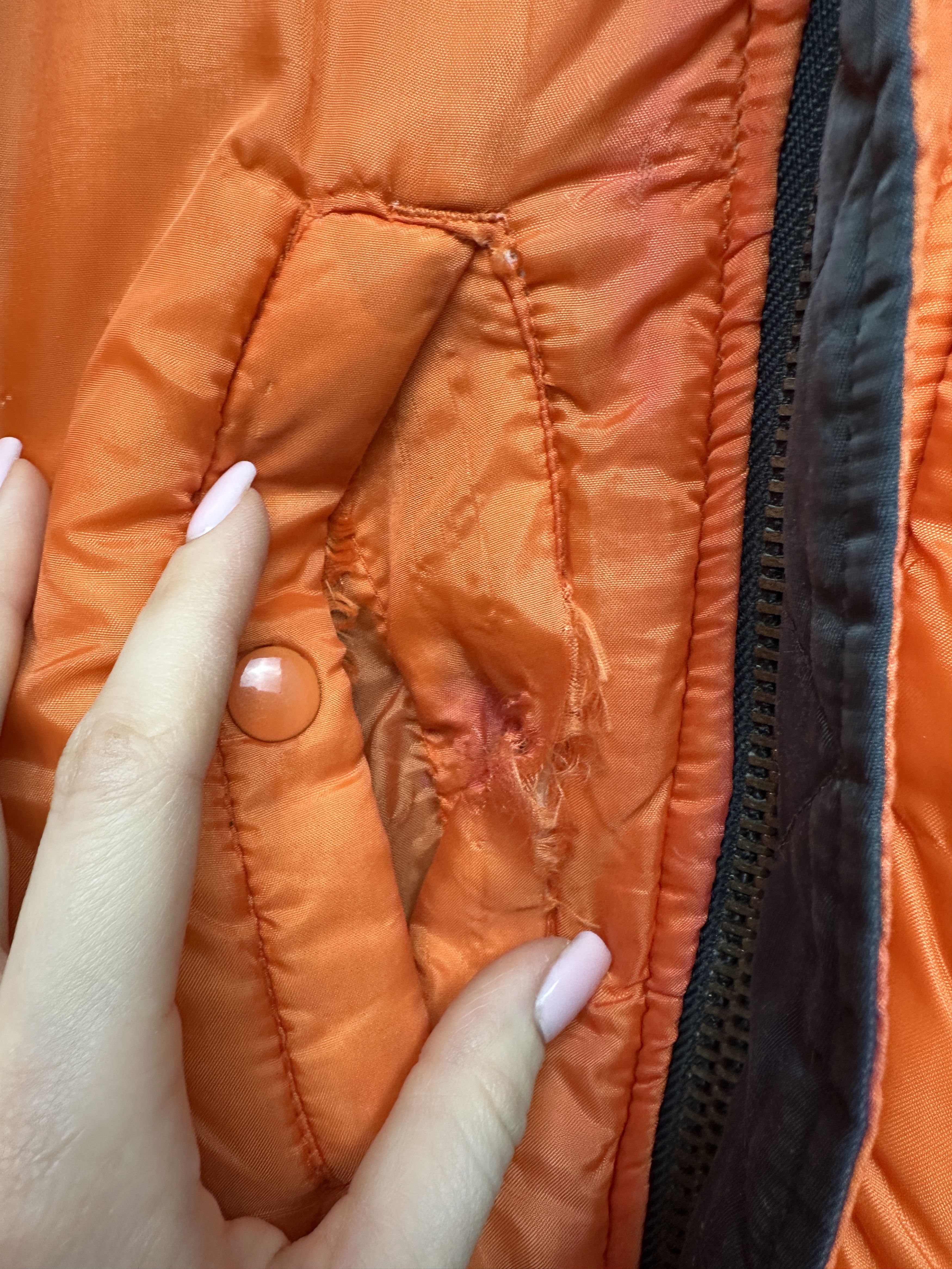 Vintage 90s Vintage MA1 Pilot Nylon Bomber Air Force Jacket Size US XS / EU 42 / 0 - 12 Thumbnail