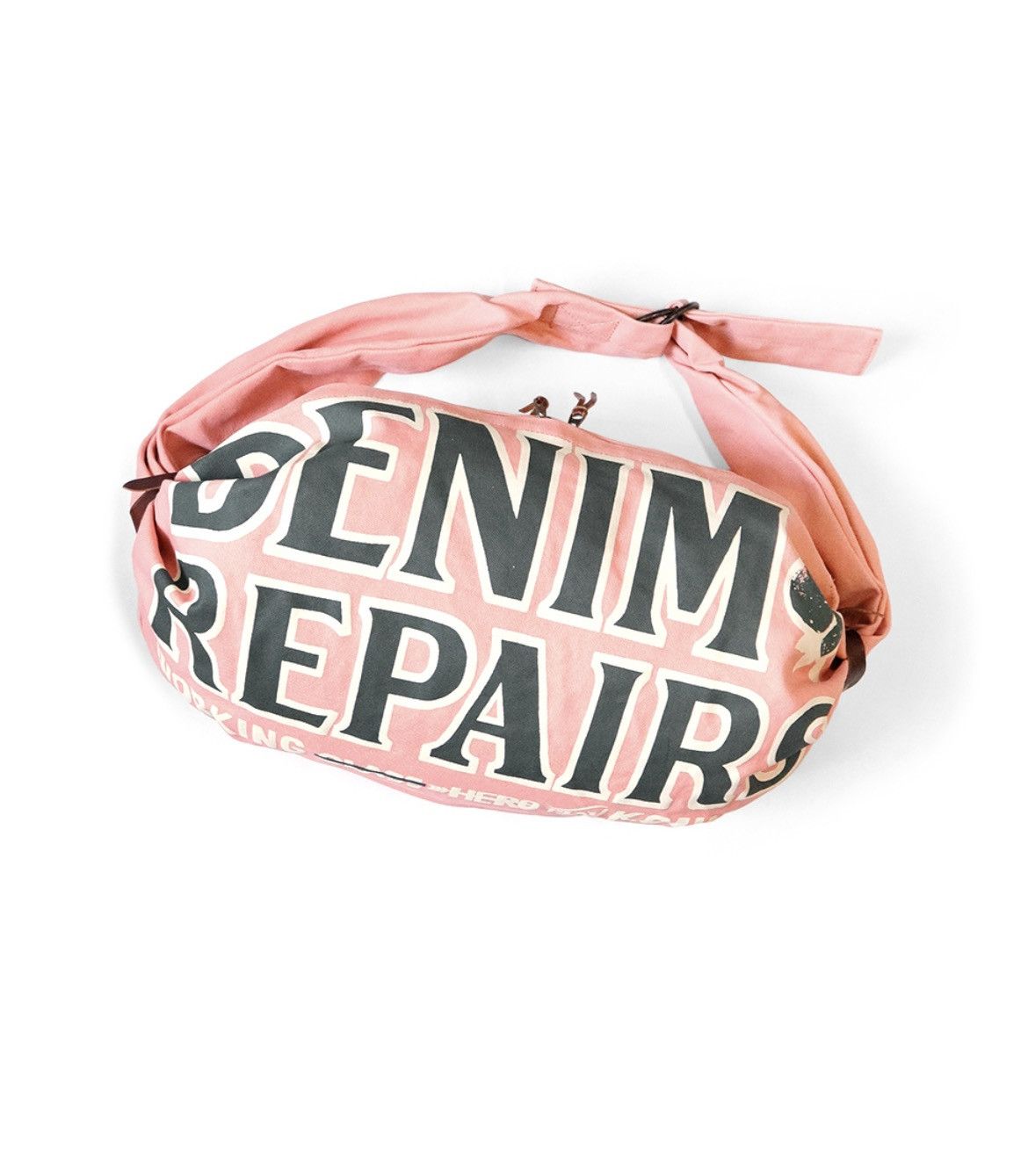image of Kapital No. 6 Canvas Snuffkin Denim Repair in Pink, Men's