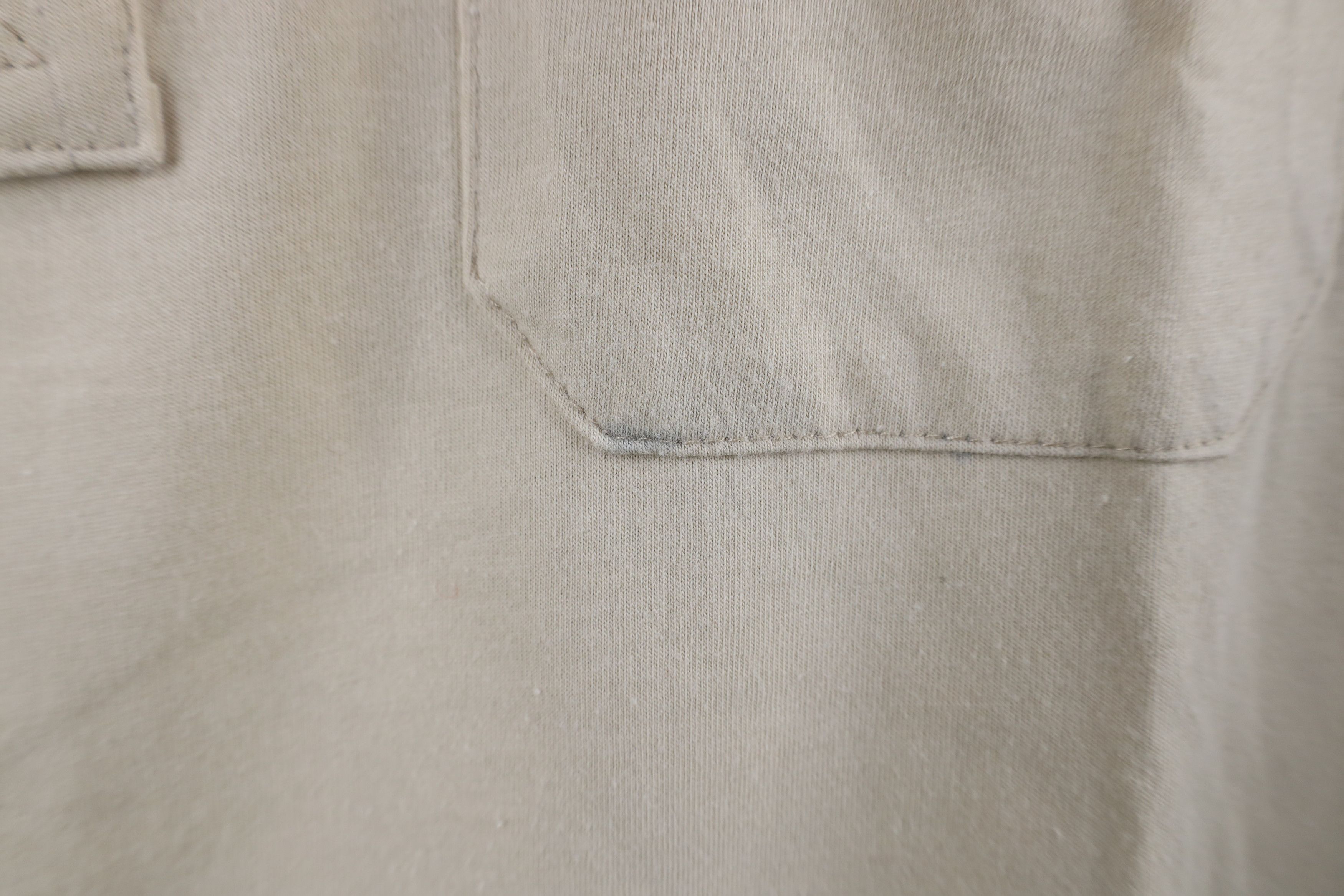 Vintage Vintage 90s Streetwear Blank Baggy Fit Knit Polo Shirt Beige Size US M / EU 48-50 / 2 - 4 Thumbnail