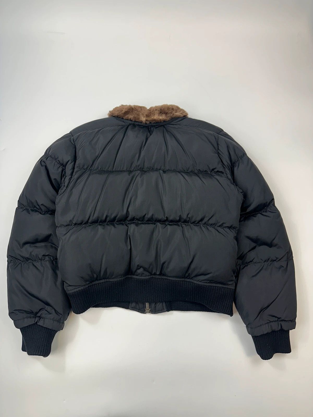 Prada Prada Milano FW1994 Black Cropped Bomber Puffer Jacket Size M / US 6-8 / IT 42-44 - 6 Thumbnail
