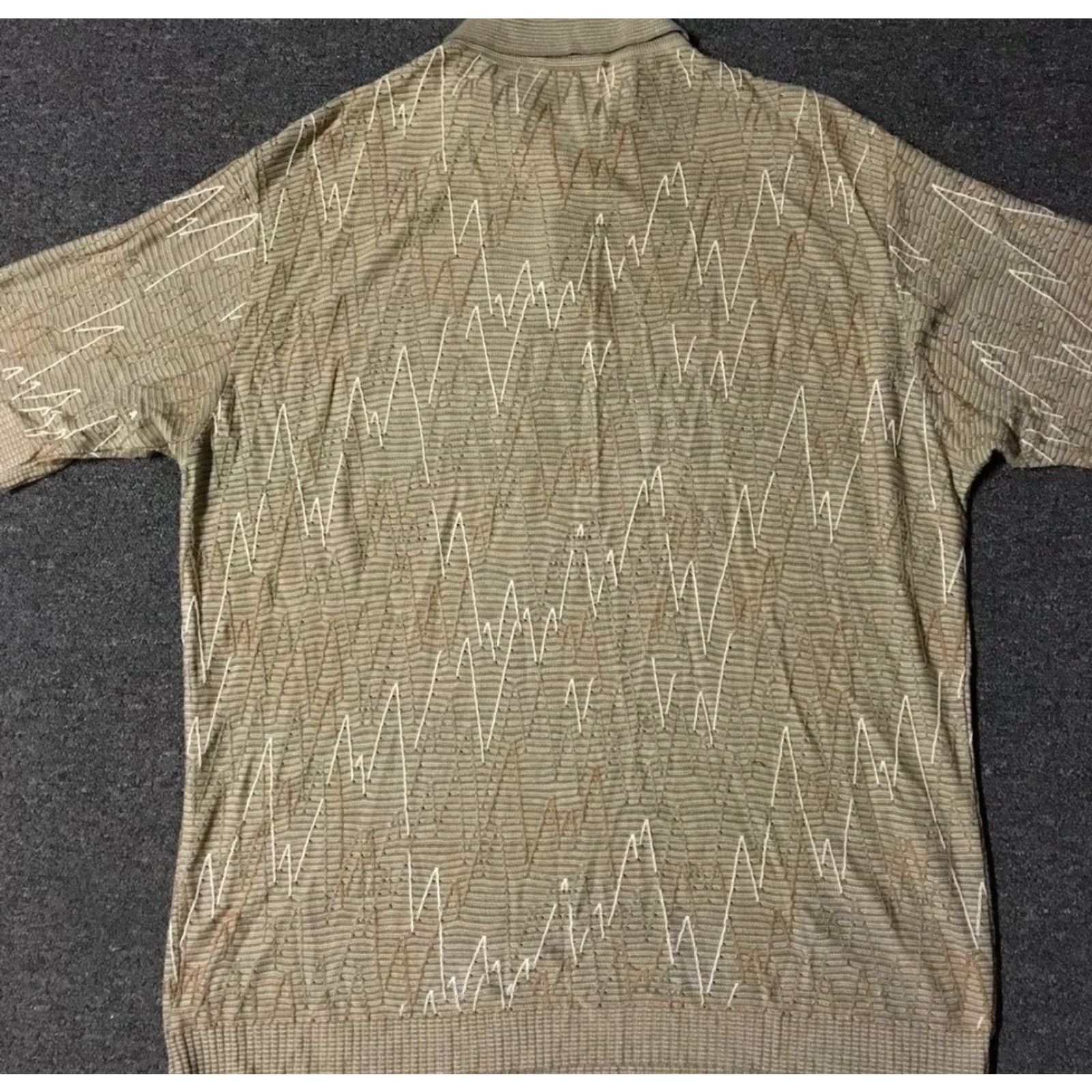 Vintage VINTAGE Fiji Polo Shirt L Brown Striped 90s Sailing Nautical Shirt Mens Size US L / EU 52-54 / 3 - 5 Thumbnail