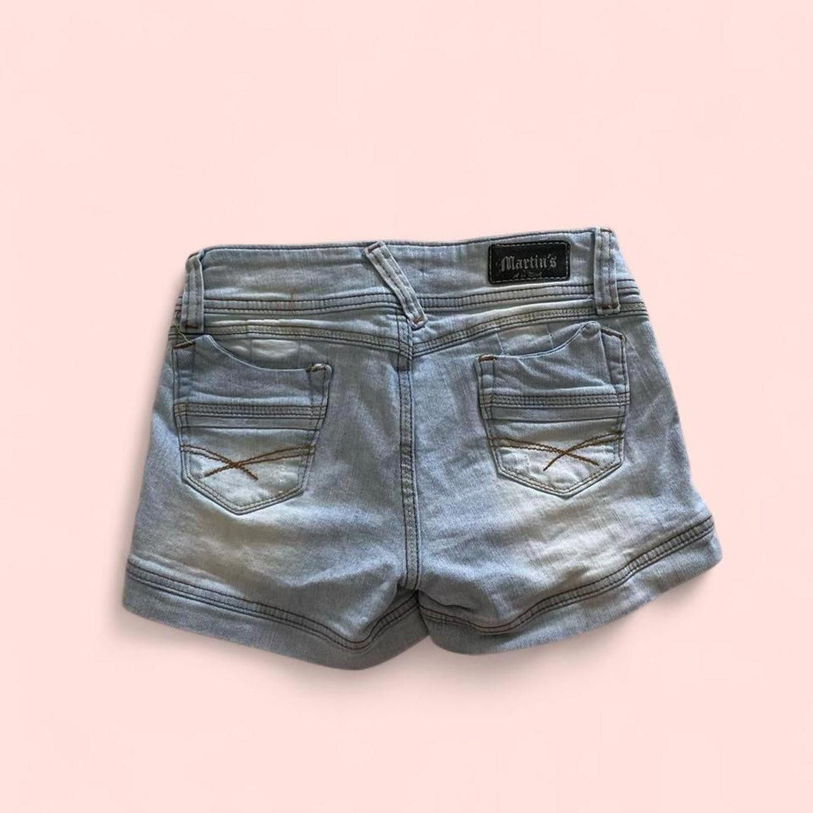 Other Blue denim shorts with a distressed look and button closure Size 28" / US 6 / IT 42 - 3 Thumbnail