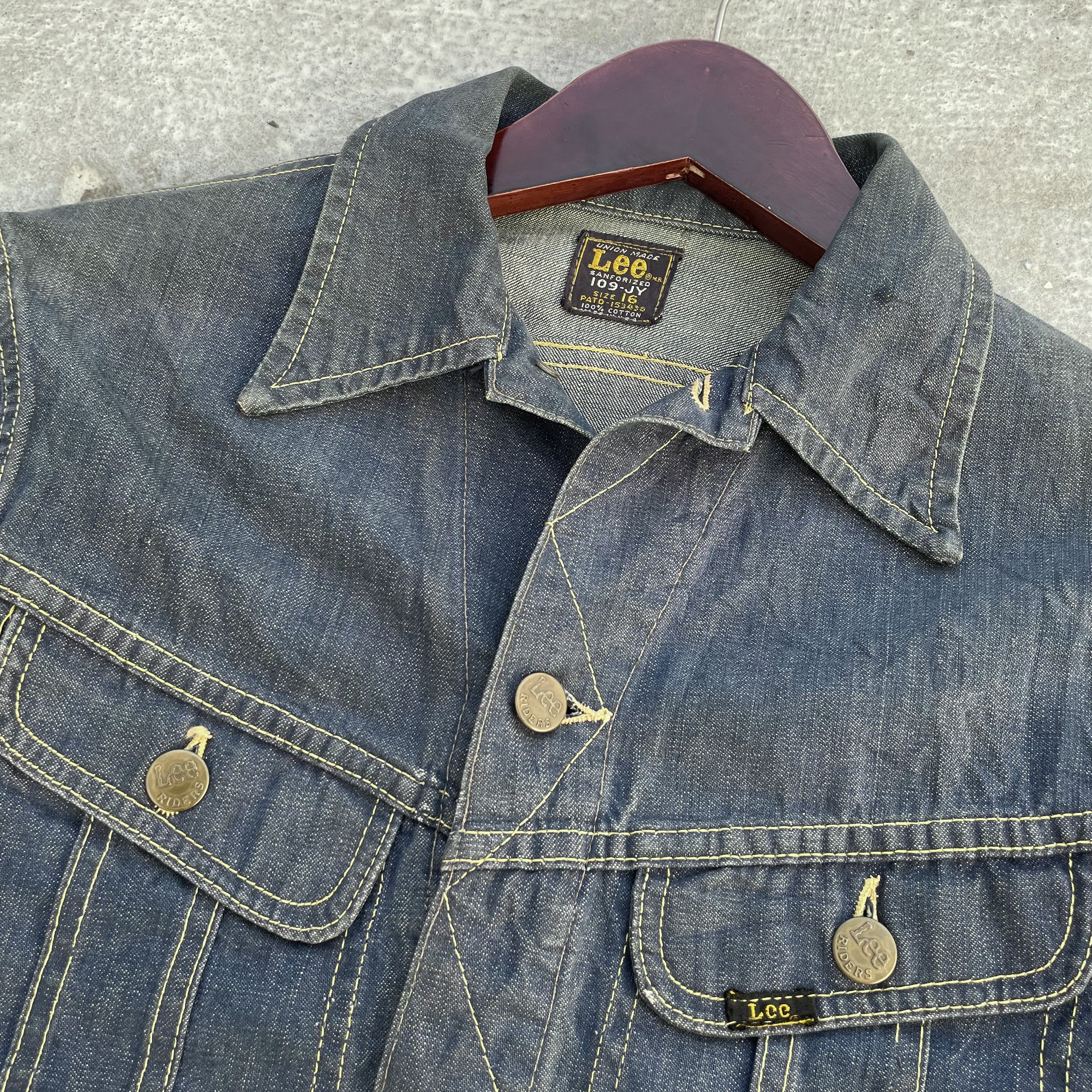 ビンテージ　Lee 109-JY riders ジージャン Vintage Lee 109-JY Denim Jacket 1970's Size:16 e4 | eBay