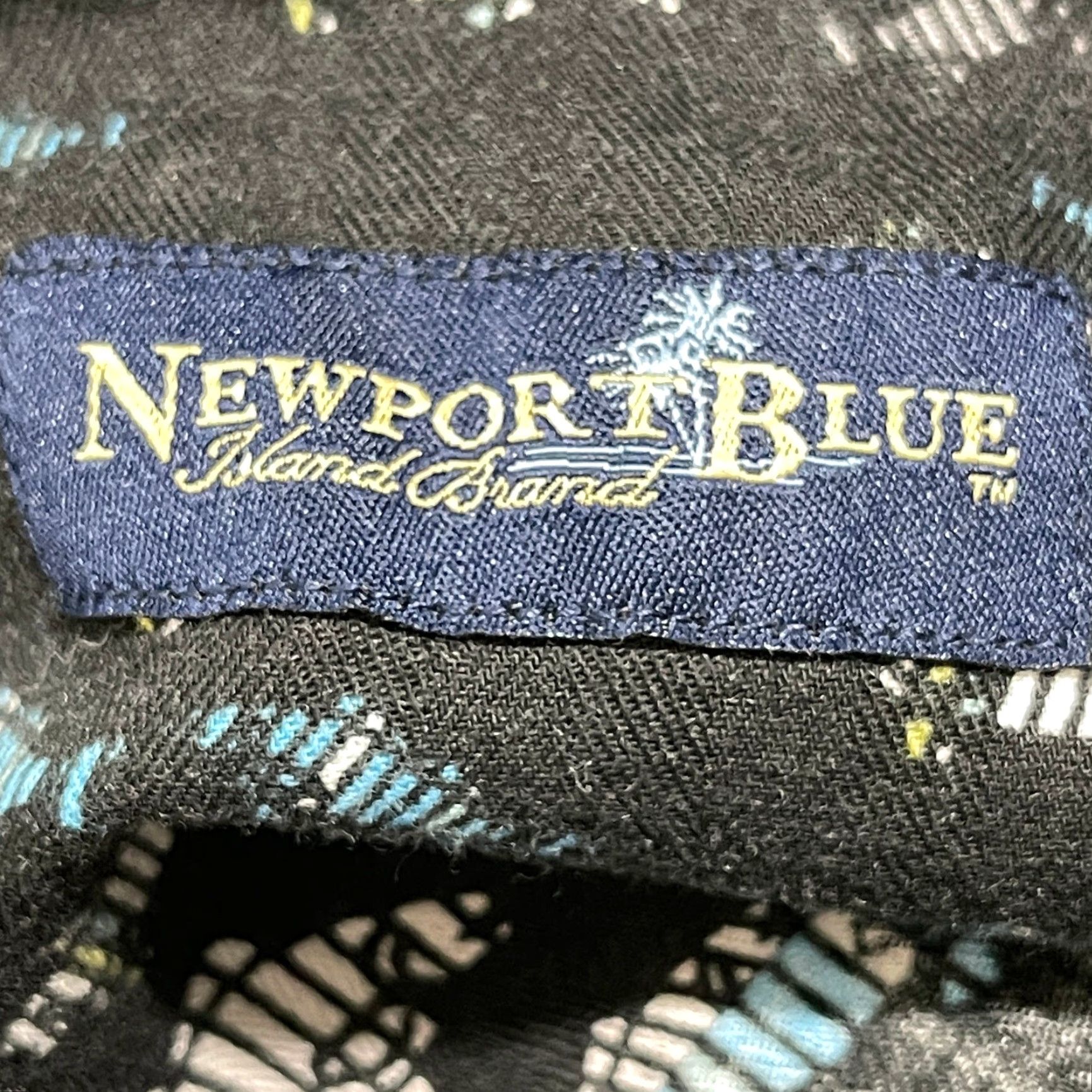 Vintage Newport Blue Button-Up Shirt Men L Fish All Over Print Gray Blue Cotton Size US L / EU 52-54 / 3 - 4 Thumbnail