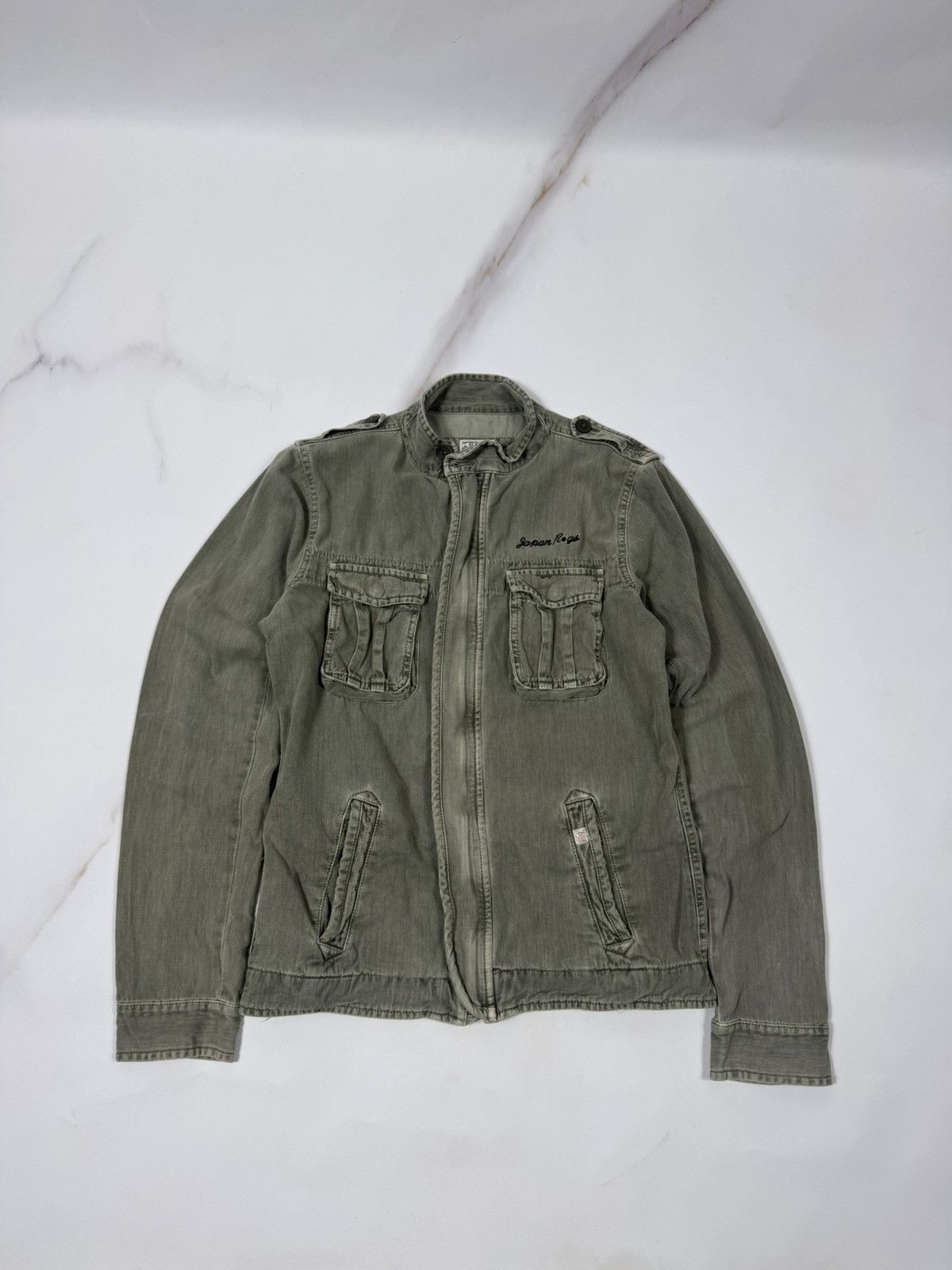 Japanese Brand Vintage Japan Rugs Green Military Jacket Size S / US 4 / IT 40 - 1 Thumbnail
