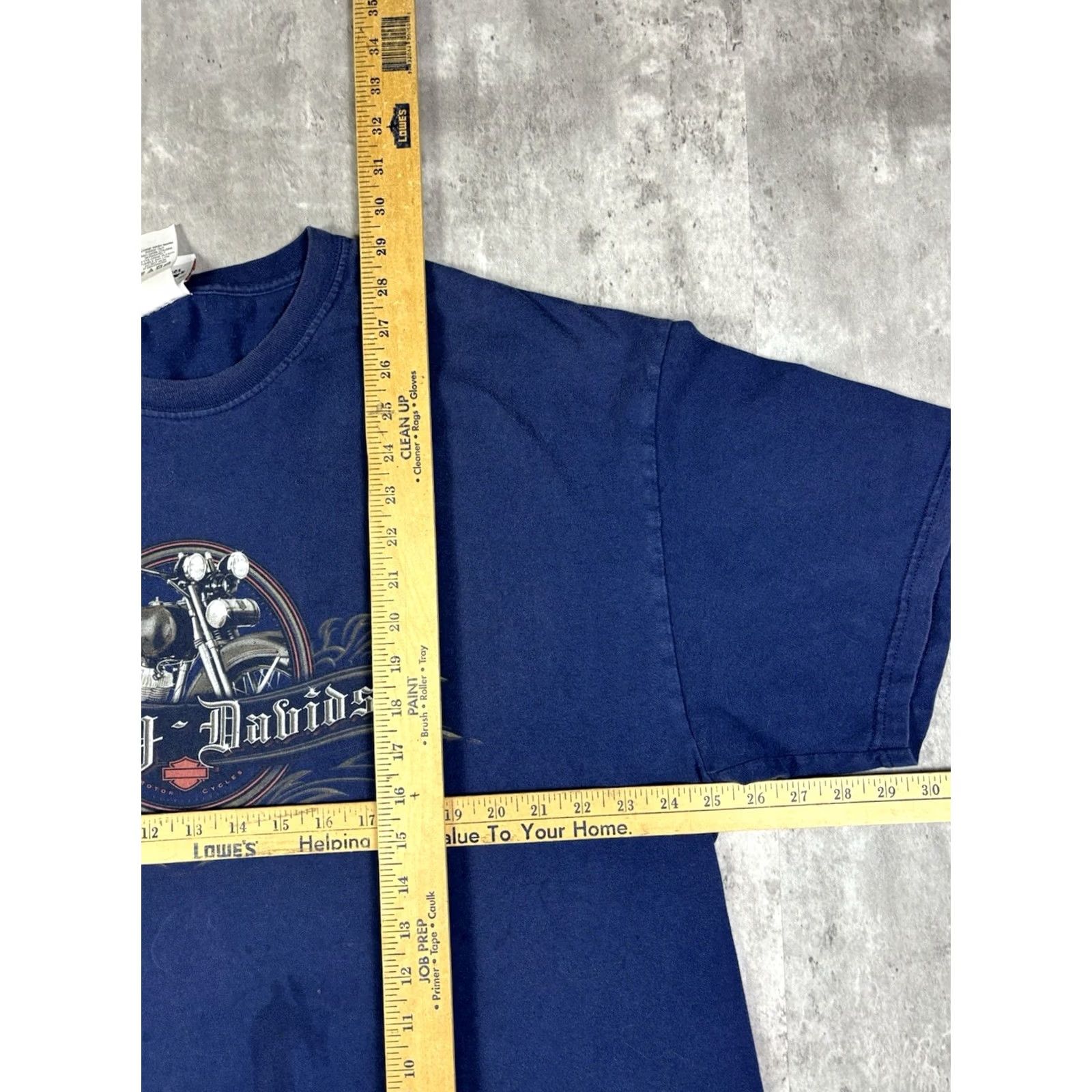 Harley Davidson VINTAGE Harley-Davidson T-Shirt 2XL Crew Neck Blue Graphic Print Biker Motorcycle USA Men Size US XXL / EU 58 / 5 - 6 Thumbnail