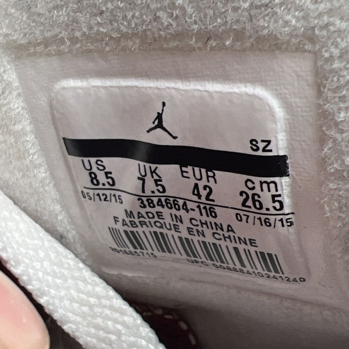 Nike Air Jordan 6 maroon Size US 8.5 / EU 41-42 - 8 Thumbnail
