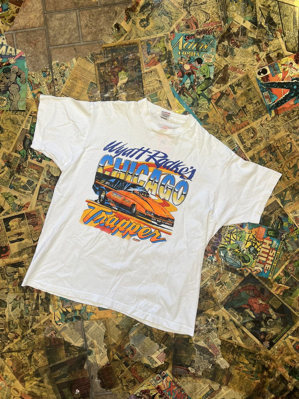 Vintage ‘90s vintage Chicago trapper car tee Size US XXL / EU 58 / 5 - 1 Thumbnail