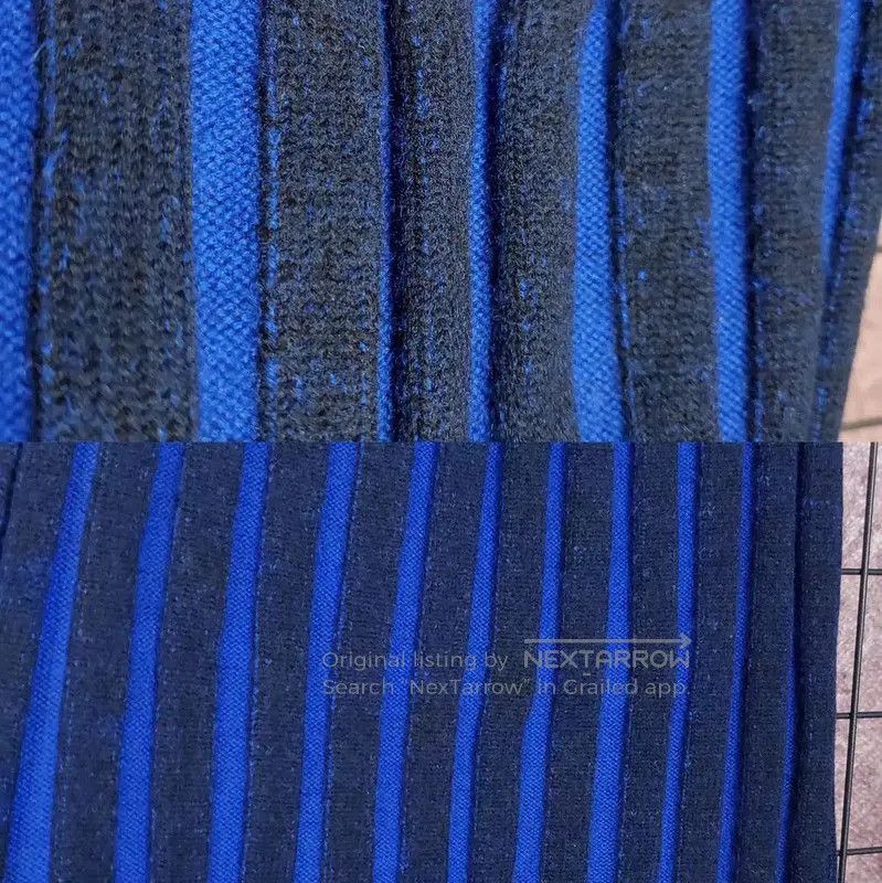 Dior Dior Blue Striped Wool Midi Skirt . Size 23" - 5 Thumbnail
