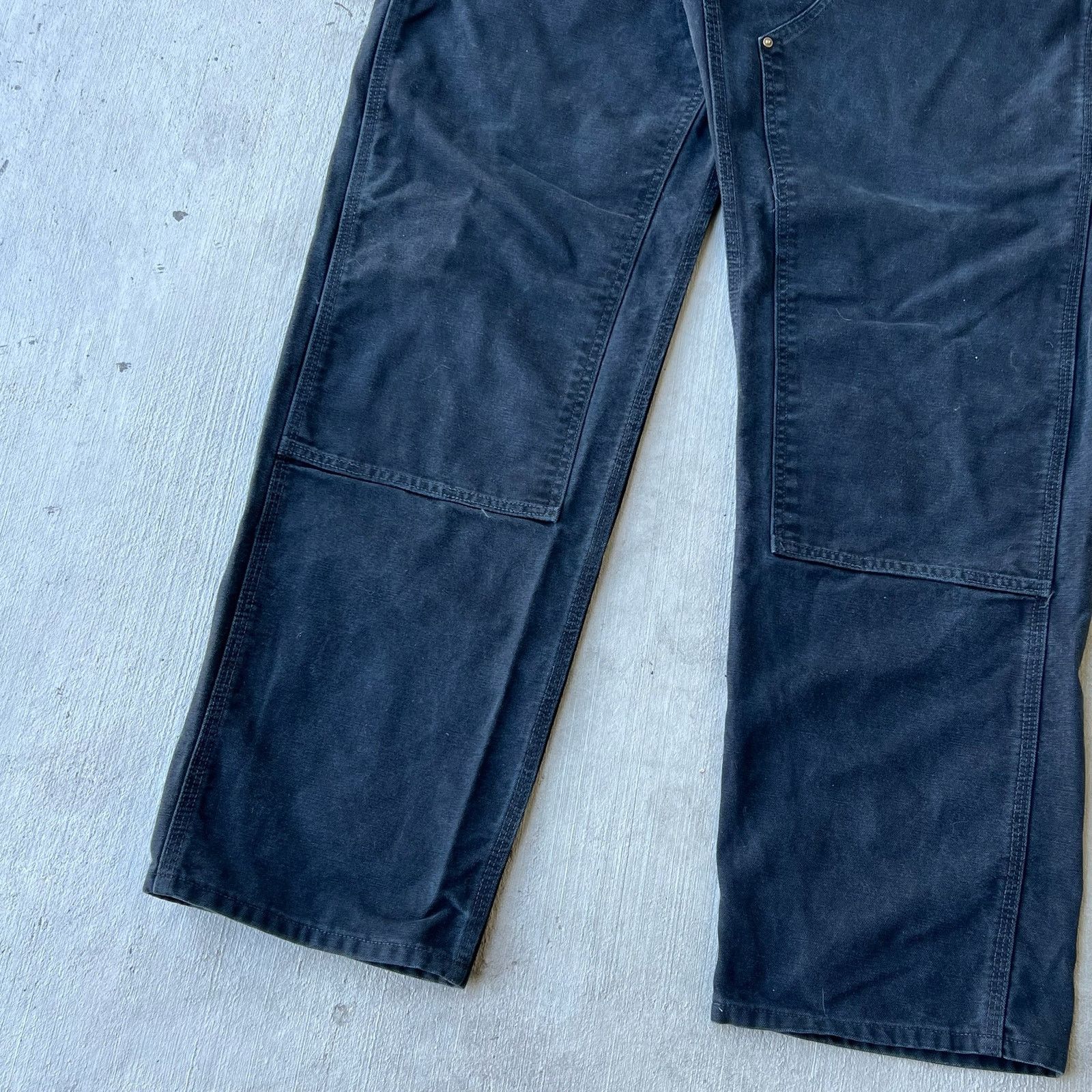 Carhartt × Vintage Carhartt black double knee work wear carpenter pants Size US 39 - 3 Thumbnail