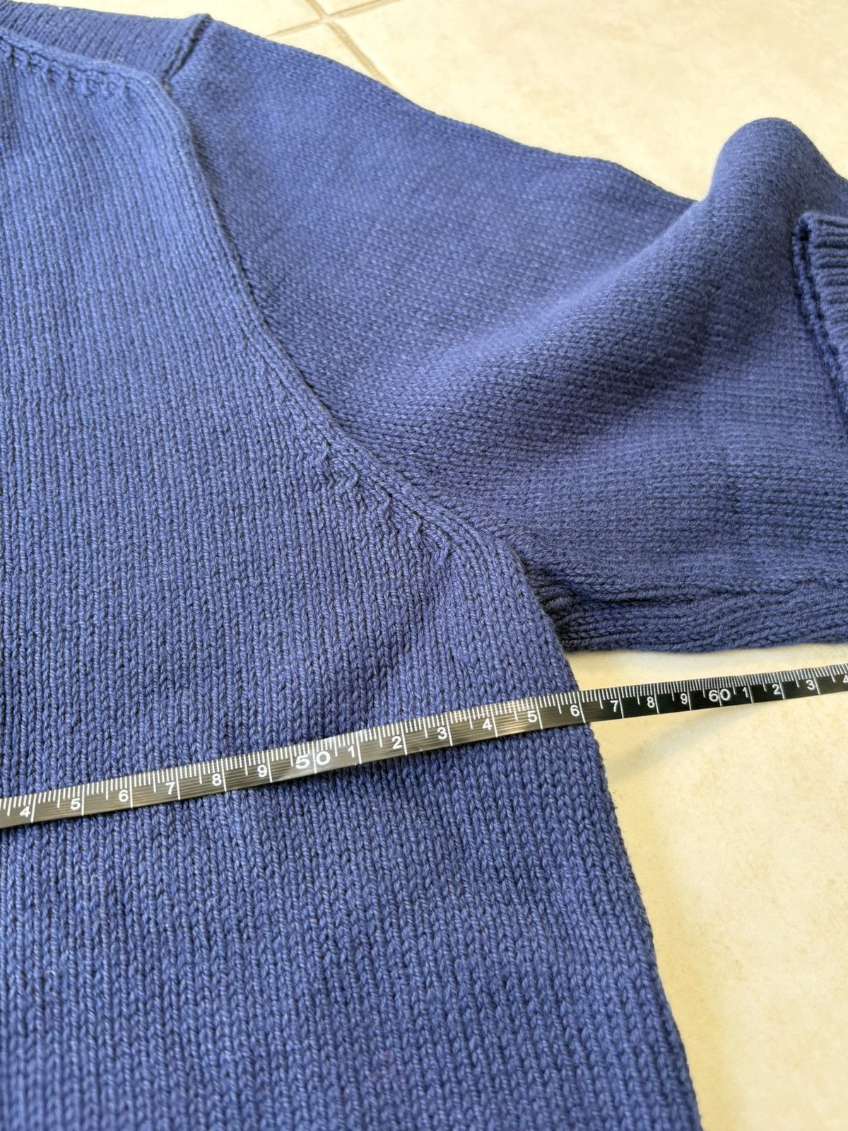 Polo Ralph Lauren Navy Cotton Knit Sweater Ralph Lauren Bear Men L New Size US L / EU 52-54 / 3 - 11 Thumbnail