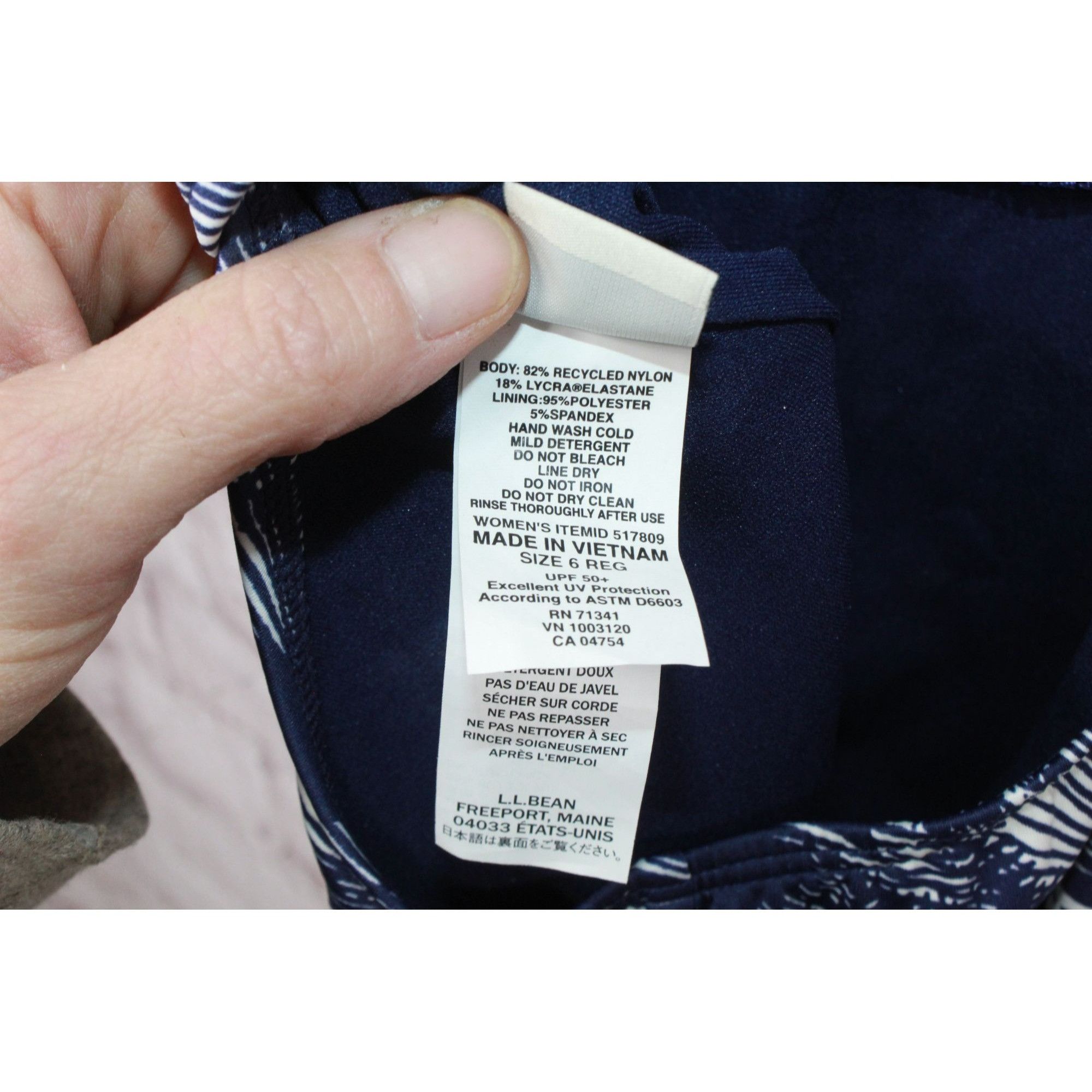 L.L. Bean × Swims LL Bean Women's New Currents Swimwear Squareneck Tanksuit Size M / US 6-8 / IT 42-44 - 8 Thumbnail