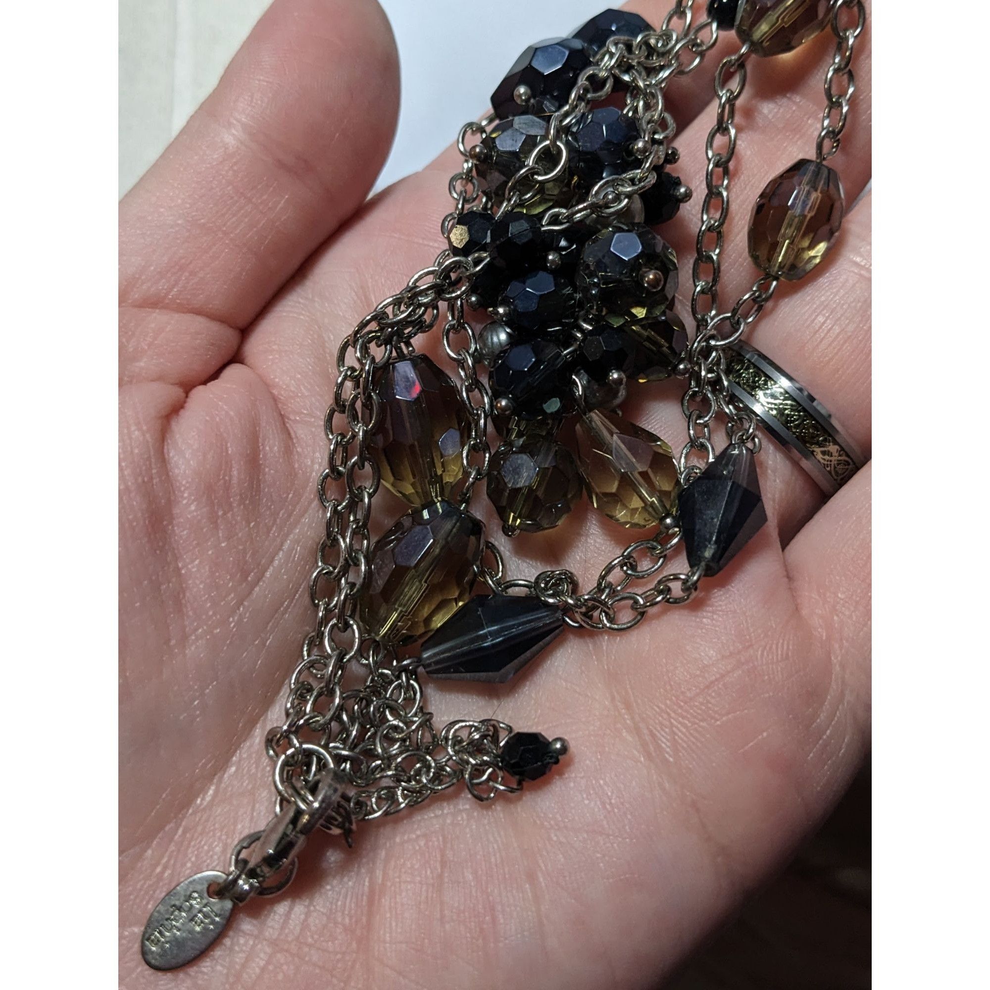 Other Lia Sophia Glass Beaded Cluster Station Necklace Size ONE SIZE - 8 Thumbnail