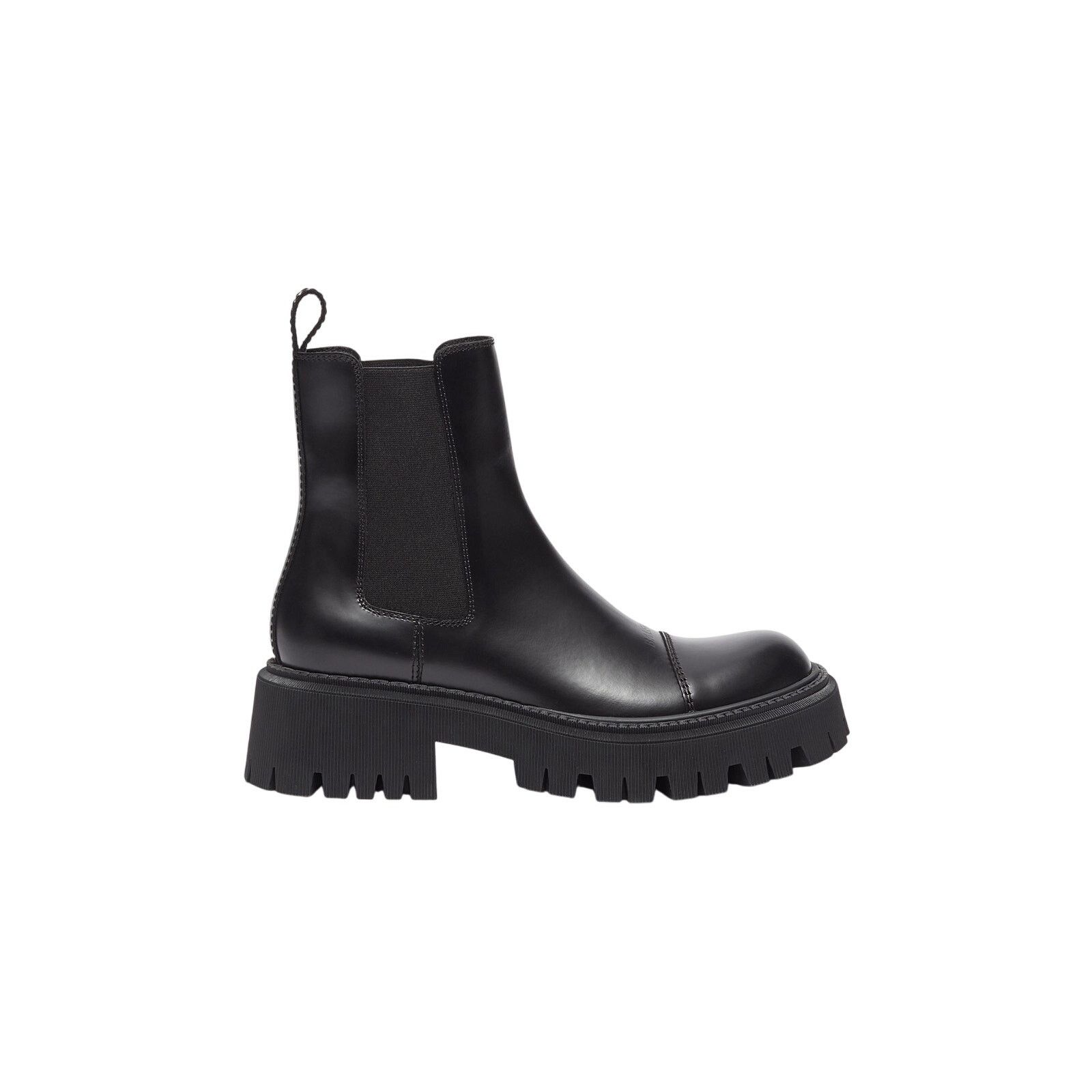 Balenciaga NIB Tractor Leather Chelsea Boots in Black Sz 40