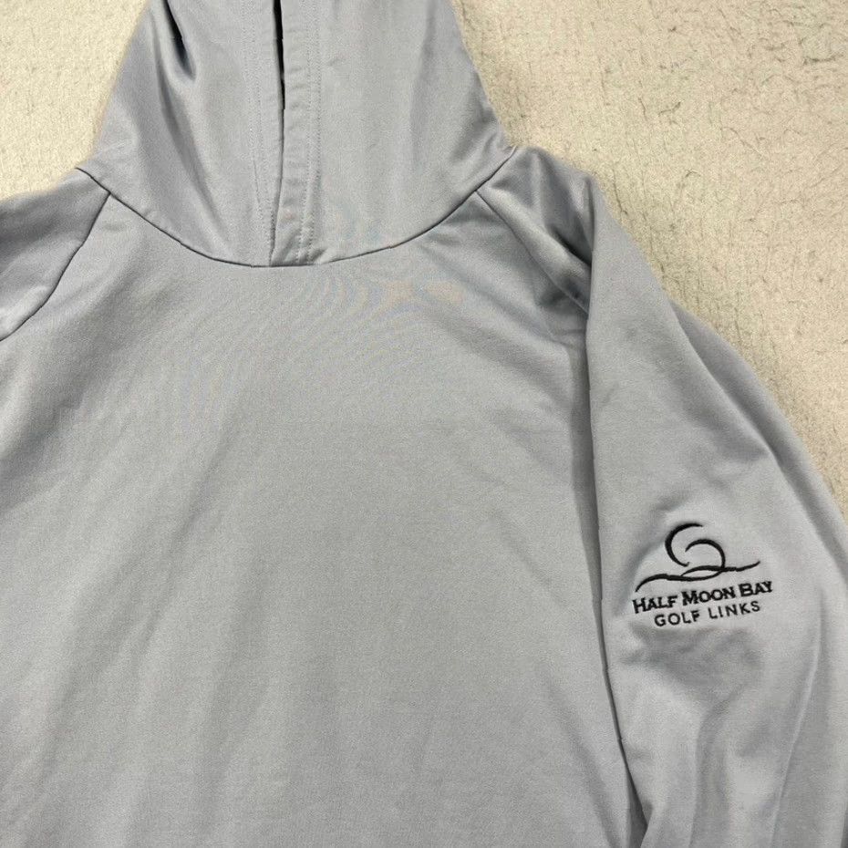 Vintage Levelwear Hoodie Mens M Gray Half Moon Bay Golf Links Pullover Sweatshirt Tight knit Polyester Spandex Golf Theme Modern Regular Fit Size US M / EU 48-50 / 2 - 2 Thumbnail