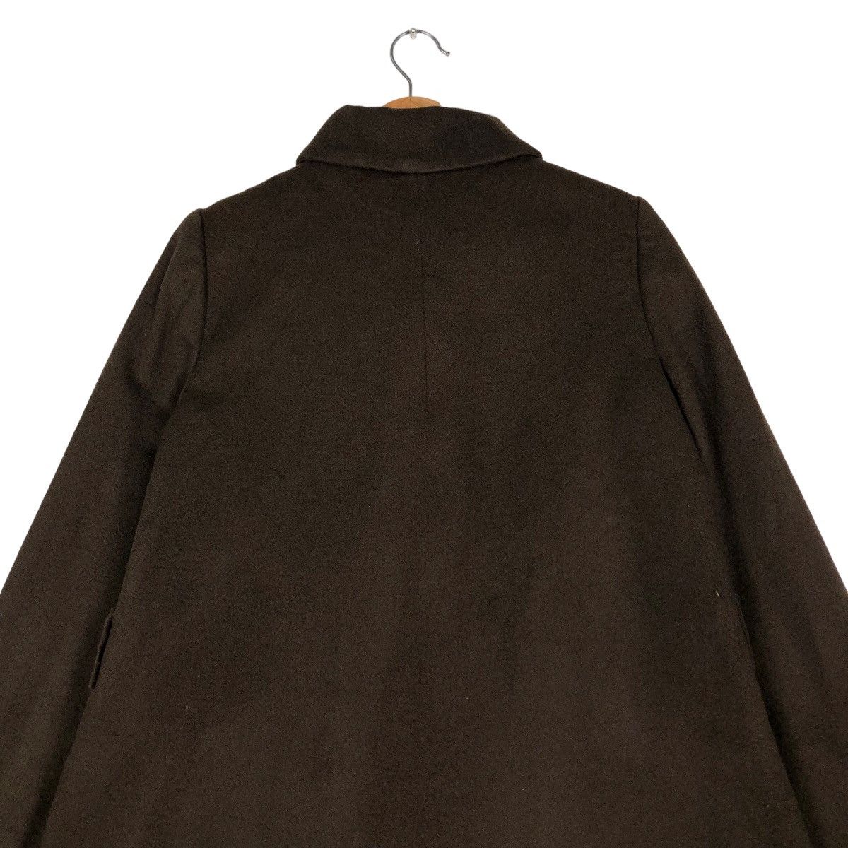 Cos 🔥Long Jacket Wool Herringbone Fly COS Rich Brown Size XS / US 0-2 / IT 36-38 - 9 Thumbnail
