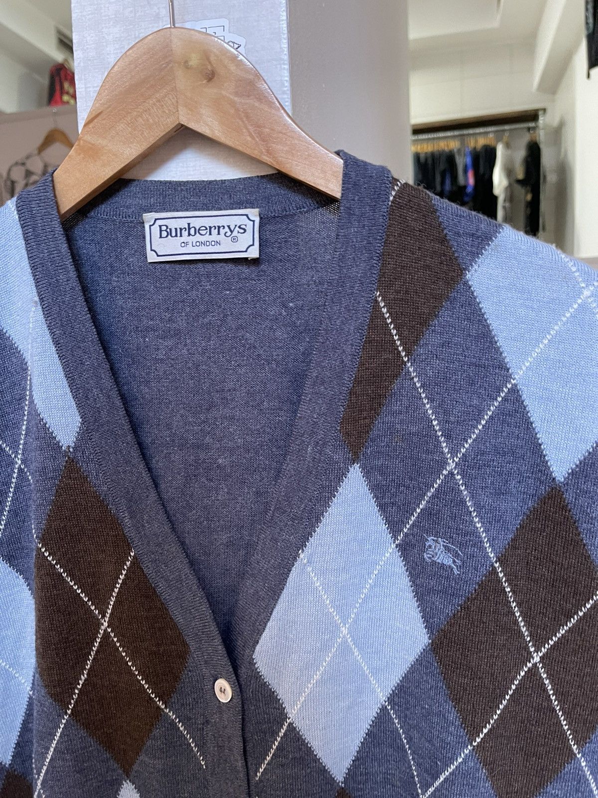 Burberry × Vintage Vintage Burberry Cardigan Golf Size US L / EU 52-54 / 3 - 2 Thumbnail