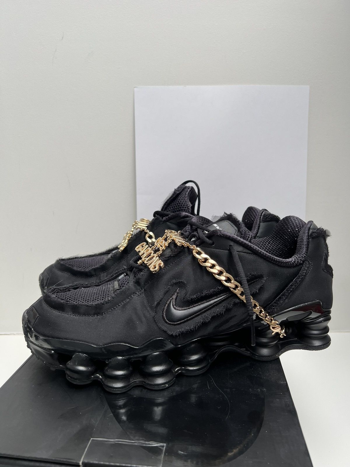 Comme Des Garcons Nike Shox Black | Grailed