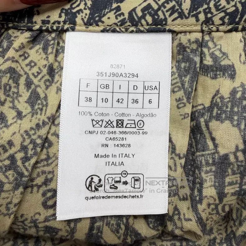Dior Dior Brown city map skirt Size 25" / US 0 / IT 36 - 6 Thumbnail