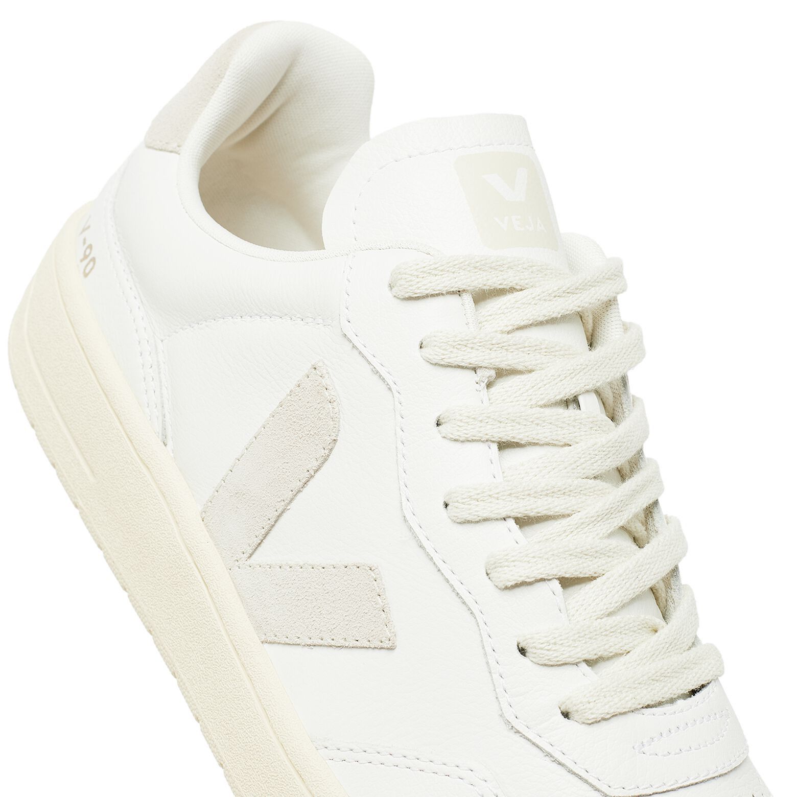 Veja Veja V-90 O.T Leather White Natural VD2003655A US 9 EU 40 Size US 9 / IT 39 - 3 Thumbnail