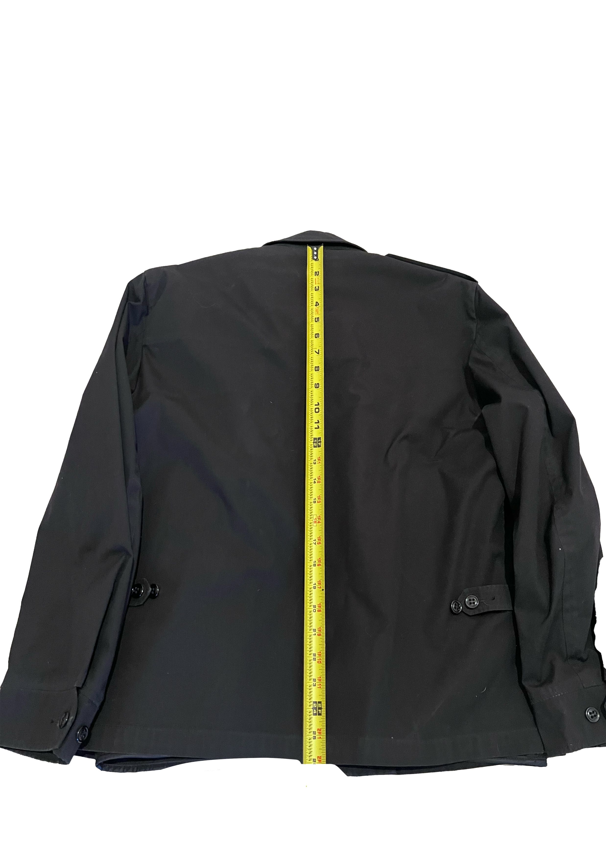 Vintage Military JACKET, MAN'S, WATER REPELLANT ARMY BLACK 385 Liner Size US L / EU 52-54 / 3 - 6 Thumbnail