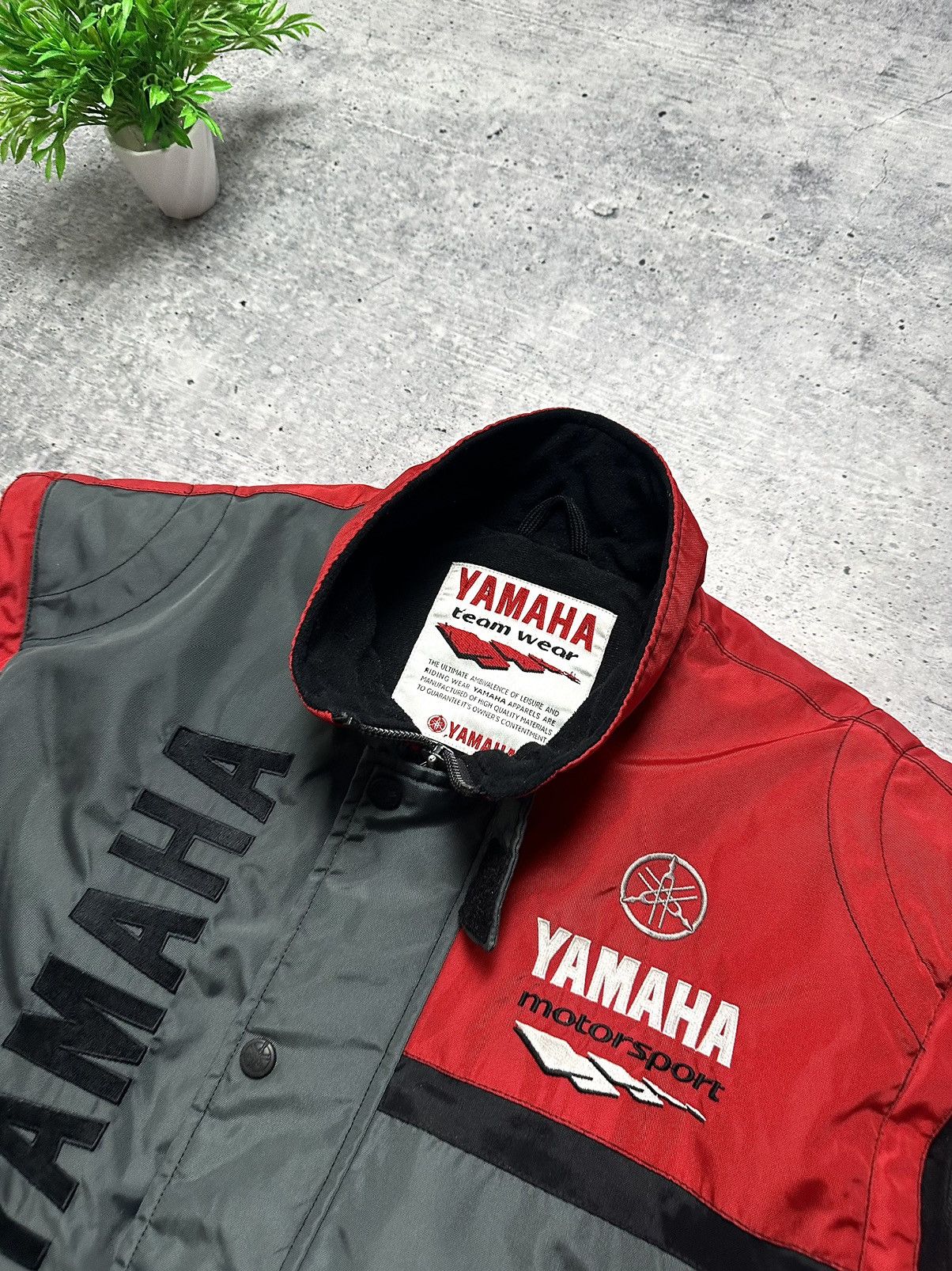 Yamaha Vintage 90s Yamaha R1 Racing MotoSport Moto Vest Size US XL / EU 56 / 4 - 4 Thumbnail