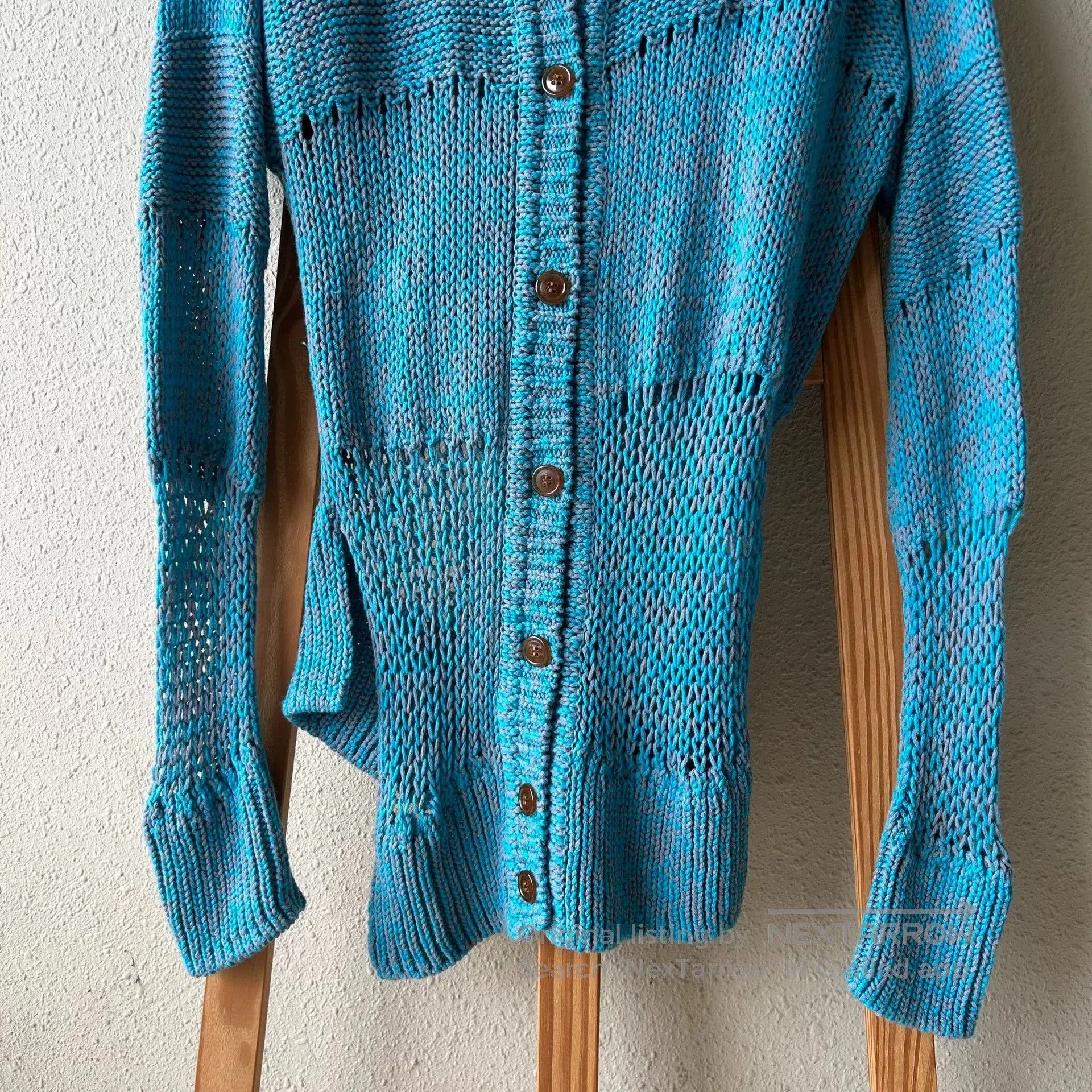Vivienne Westwood vivienne westwood blue irregular knit cardigan. Size M / US 6-8 / IT 42-44 - 6 Thumbnail