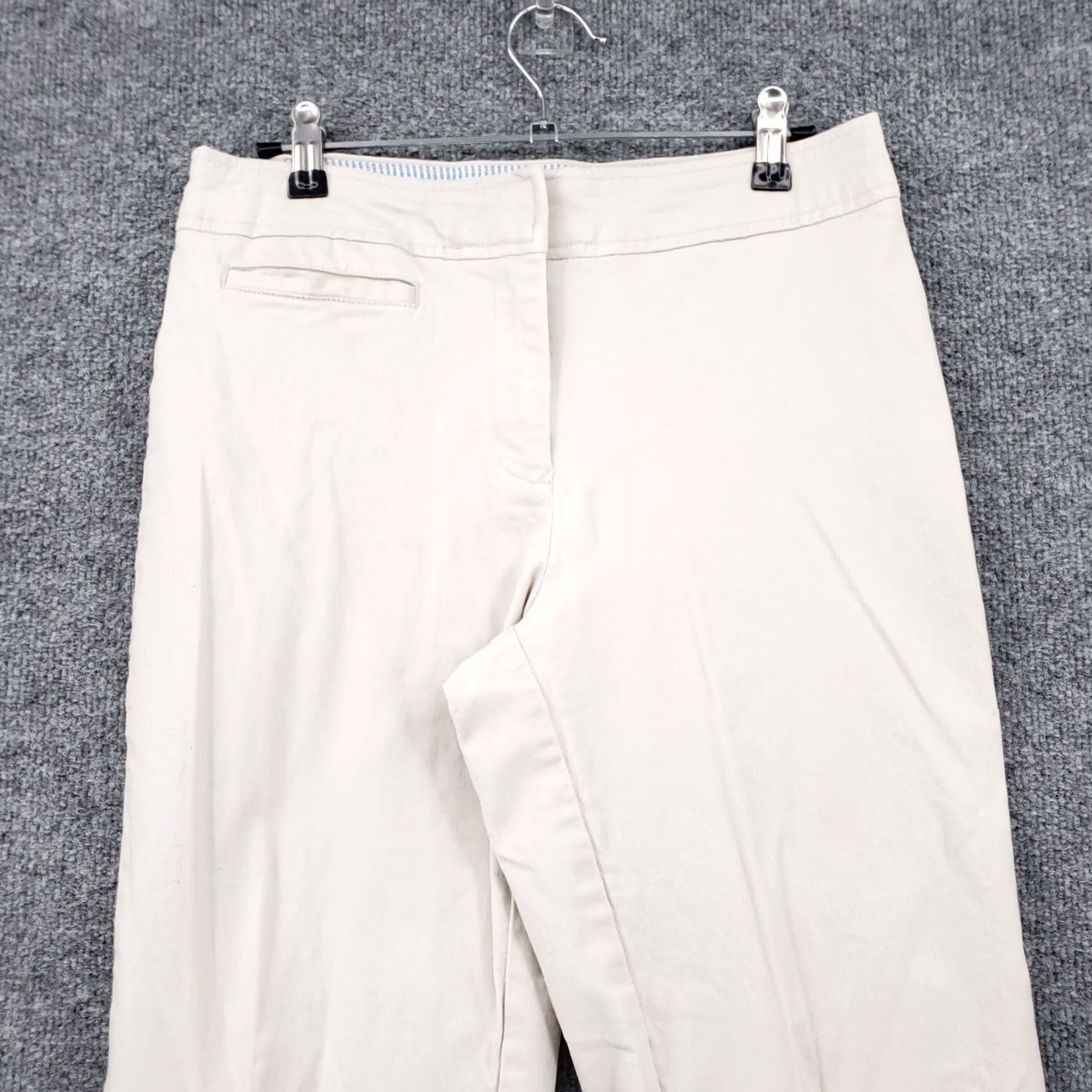 Tommy Hilfiger Tommy Hilfiger Pants Womens 8 Beige Chino Mid-Rise Straight Stretch Flat Front Size 30" / US 8 / IT 44 - 5 Thumbnail