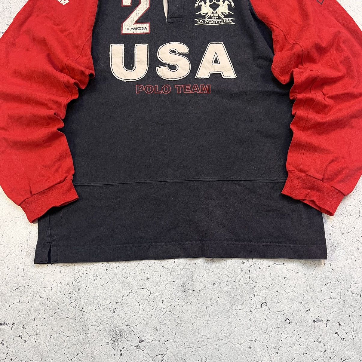 La Martina × Polo Ralph Lauren × Vintage Vintage La Martina Long Sleeve USA Chief Keef Style Size US XL / EU 56 / 4 - 8 Thumbnail