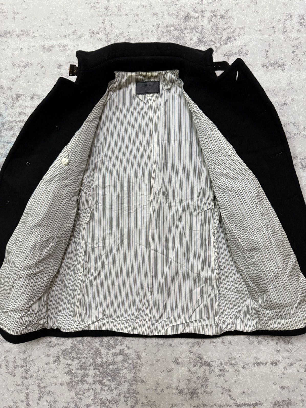 Edifice Japan EDIFICE BELTED COLAR WOOL COAT JACKET Size US S / EU 44-46 / 1 - 8 Thumbnail